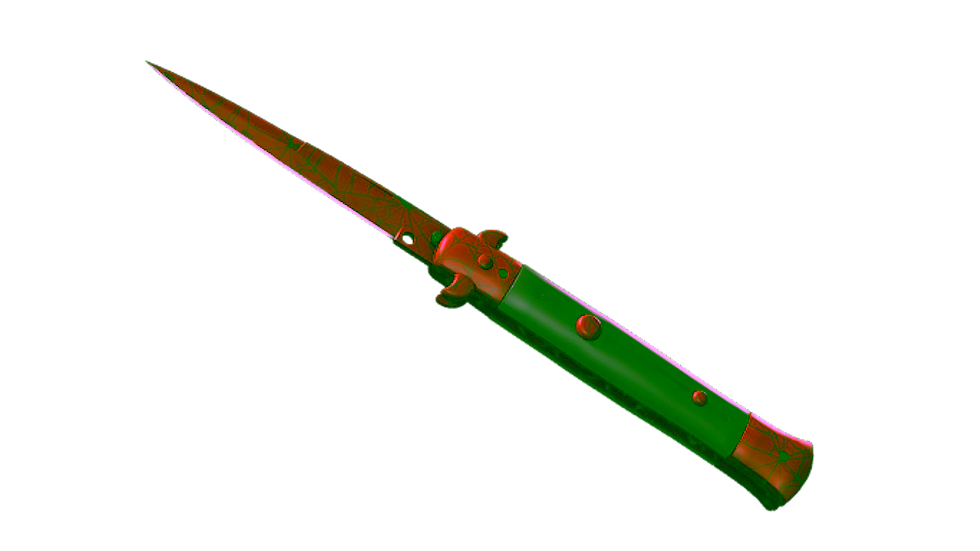 Display for ★ StatTrak™ Stiletto Knife | Crimson Web (Minimal Wear)