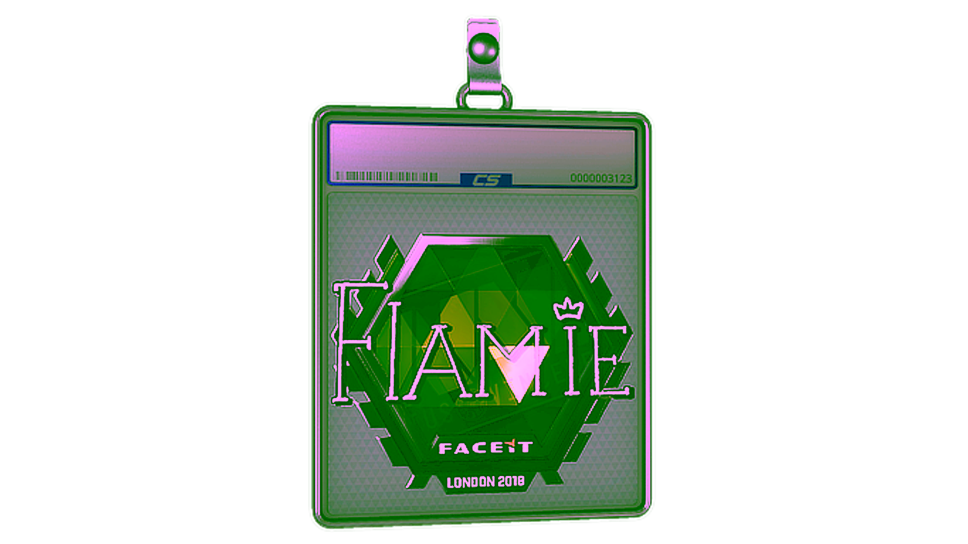 Display for Sticker Slab | flamie (Foil) | London 2018