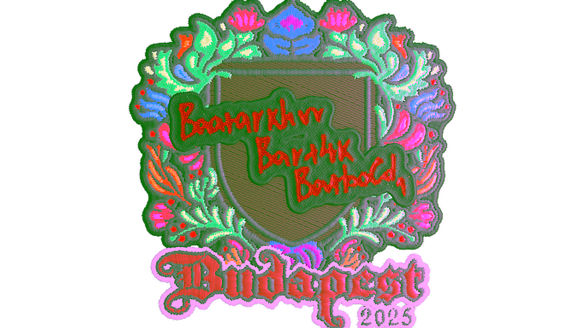 Display for Sticker | Bart4k (Embroidered) | Budapest 2025