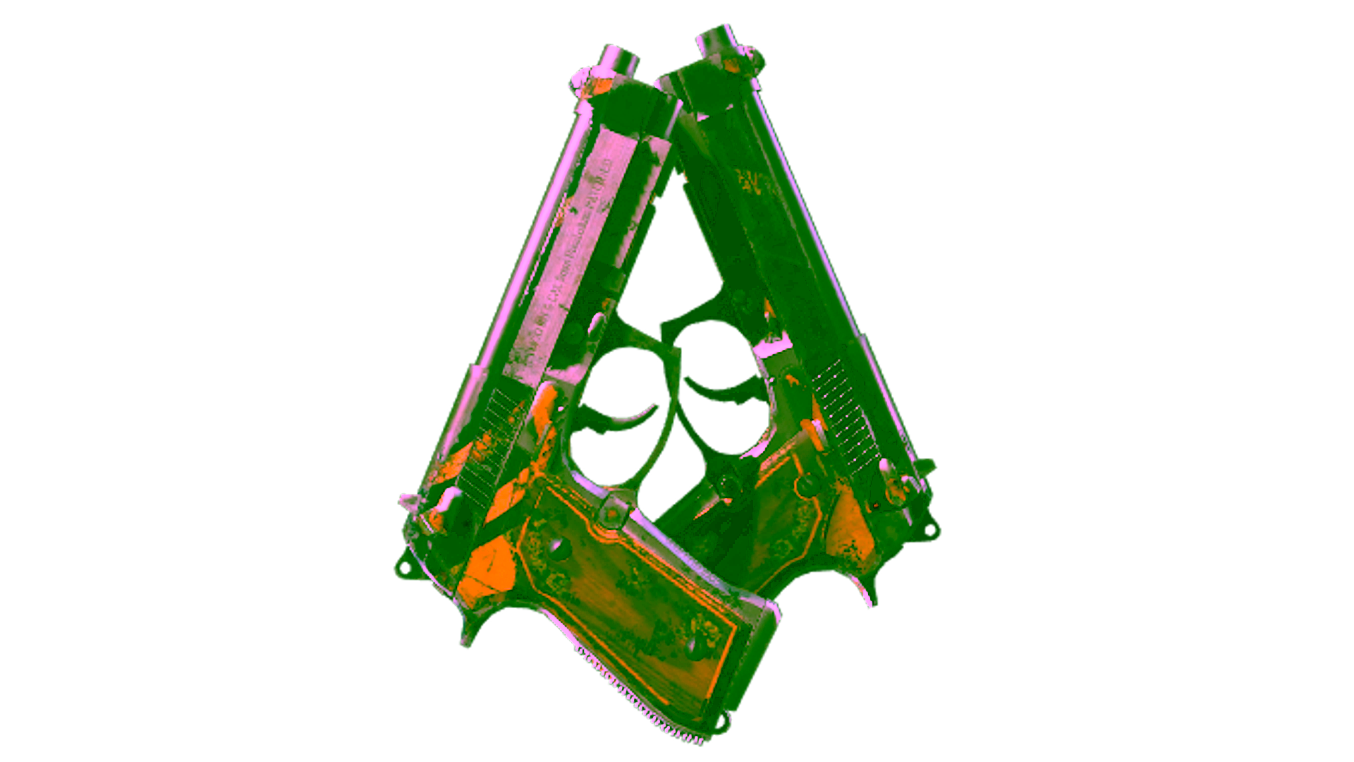 Display for StatTrak™ Dual Berettas | Marina (Battle-Scarred)