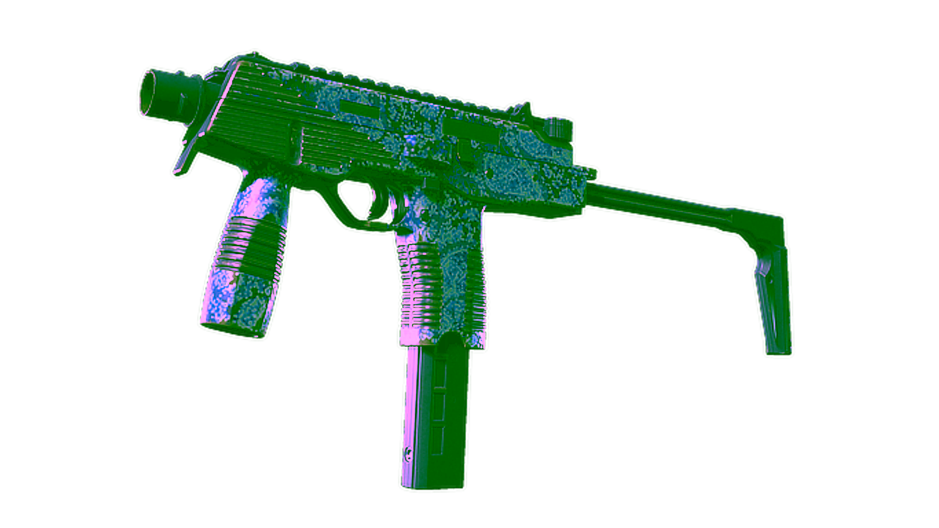 Display for Souvenir MP9 | Cobalt Paisley (Well-Worn)