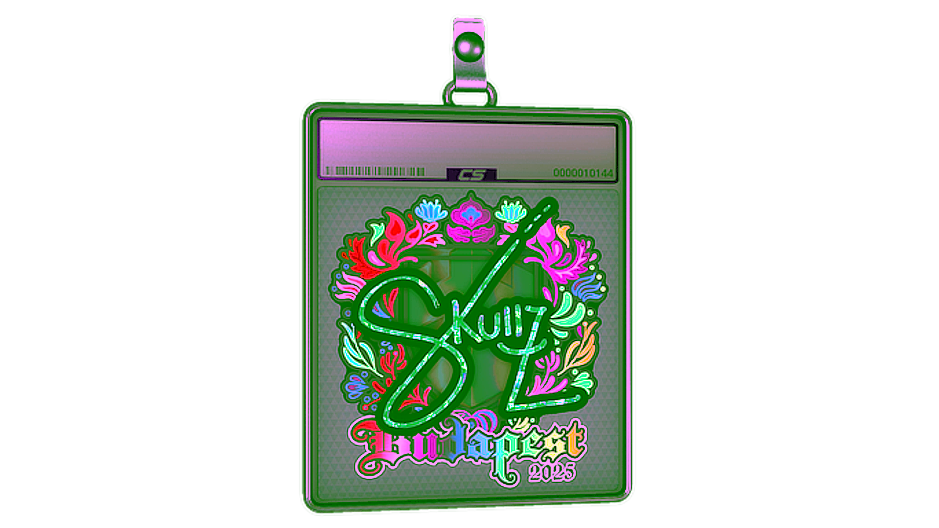 Display for Sticker Slab | skullz (Holo) | Budapest 2025