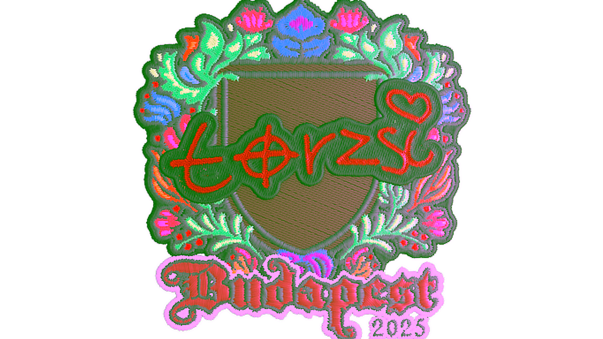 Sticker | torzsi (Embroidered) | Budapest 2025 için görüntü