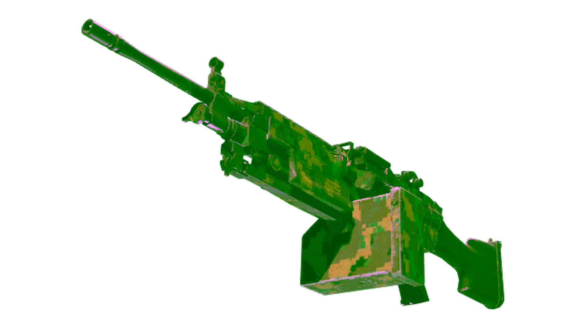 Display for M249 | Jungle DDPAT (Well-Worn)