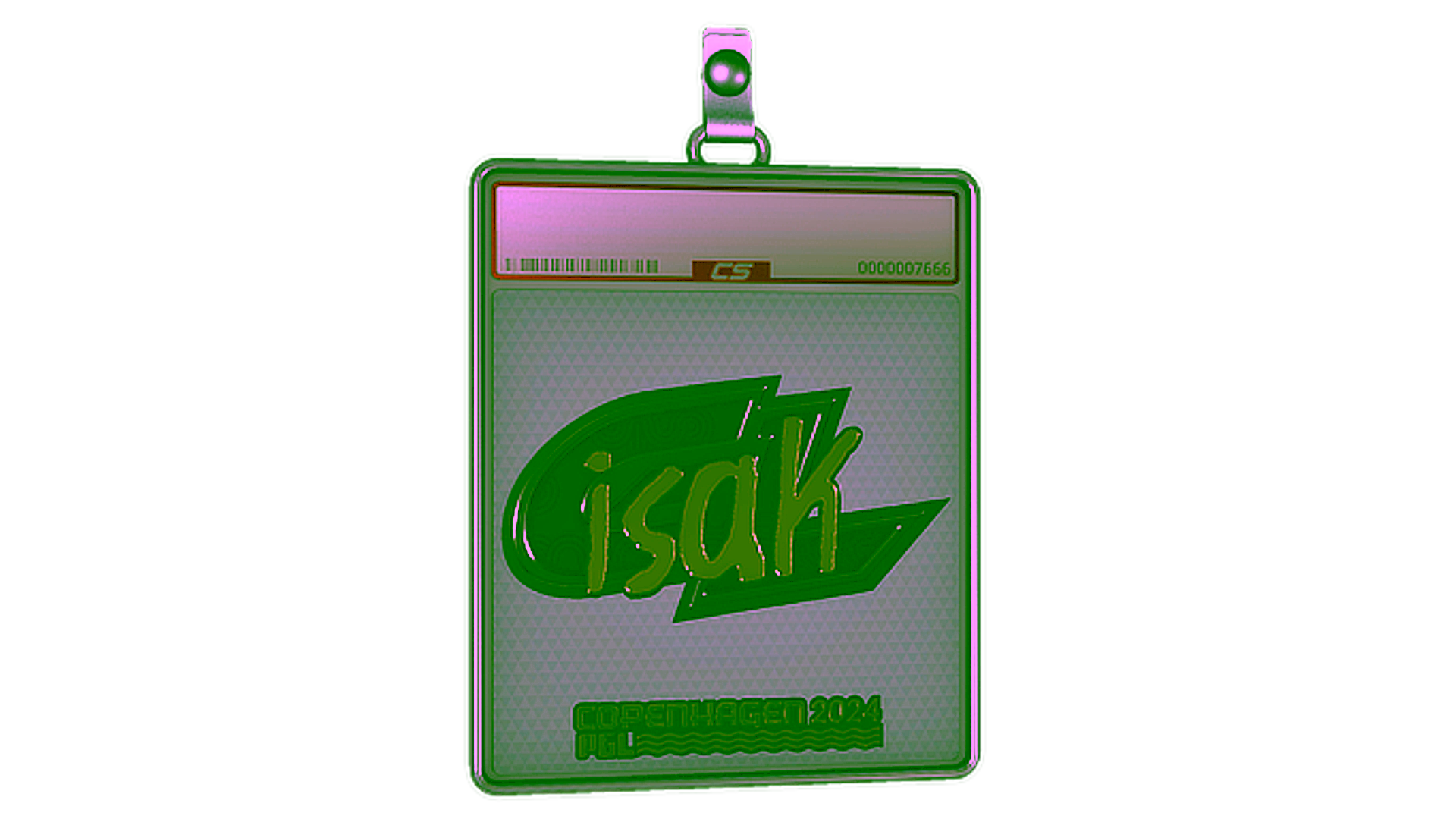 Display for Sticker Slab | isak (Gold) | Copenhagen 2024