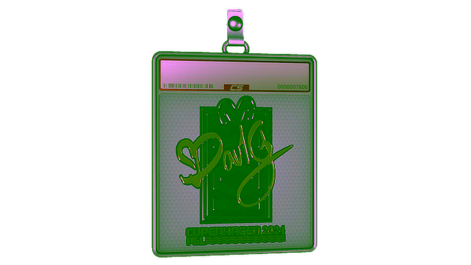 Display for Sticker Slab | dav1g (Gold) | Copenhagen 2024