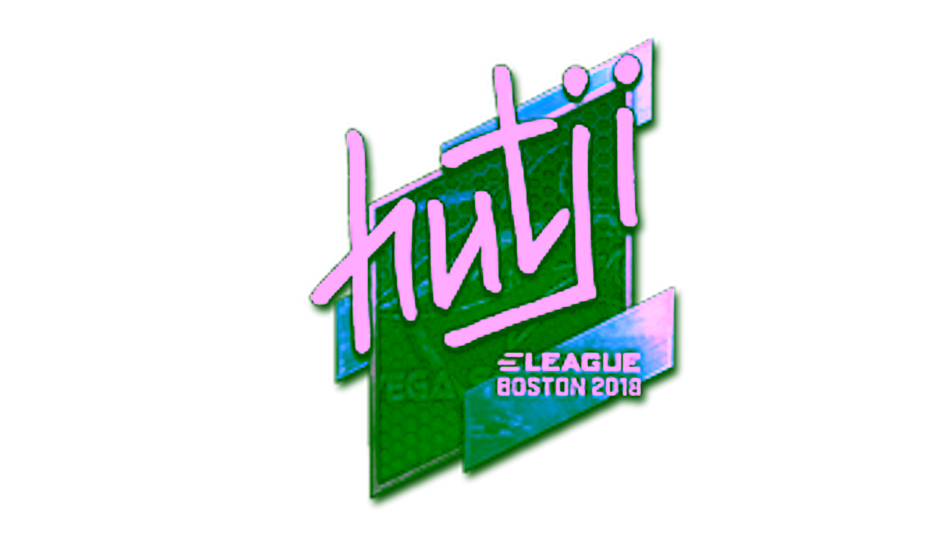 Display for Sticker | hutji (Foil) | Boston 2018
