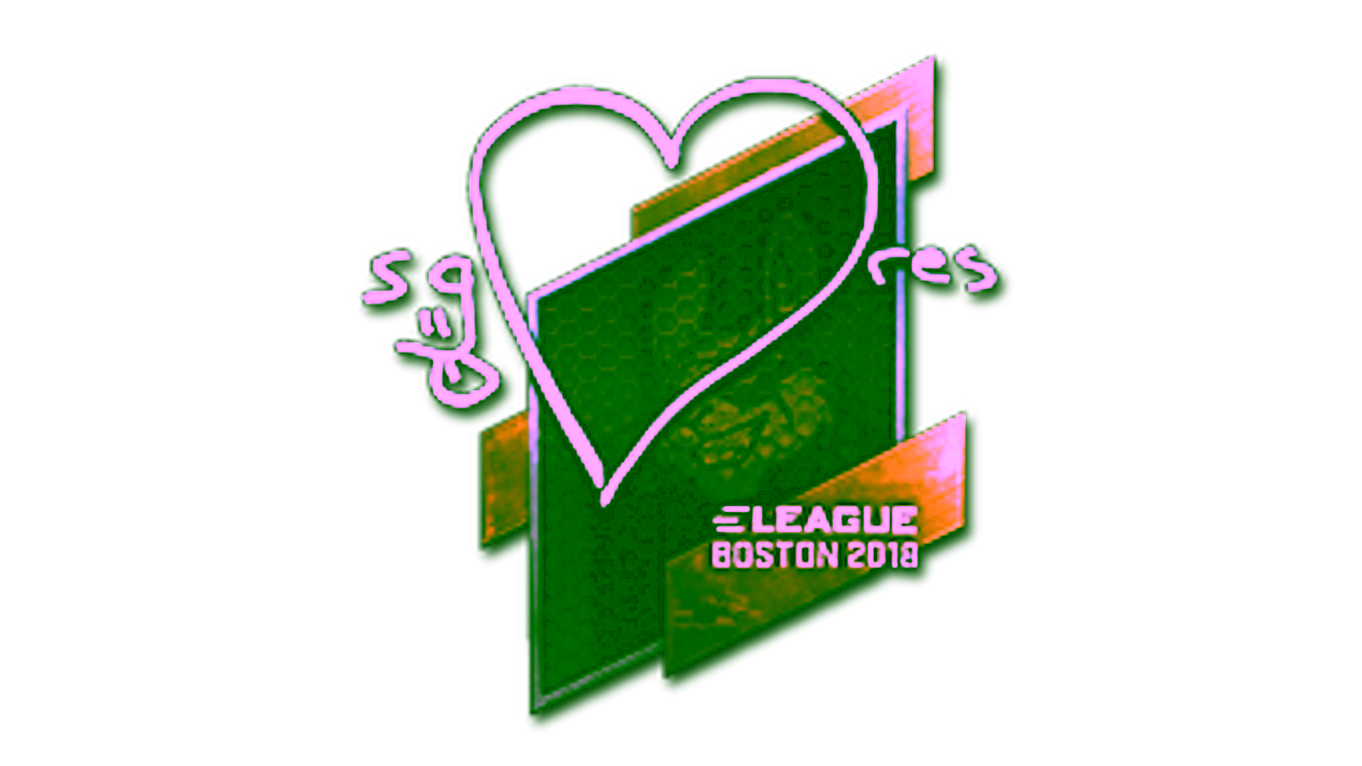 Display for Sticker | seang@res (Foil) | Boston 2018