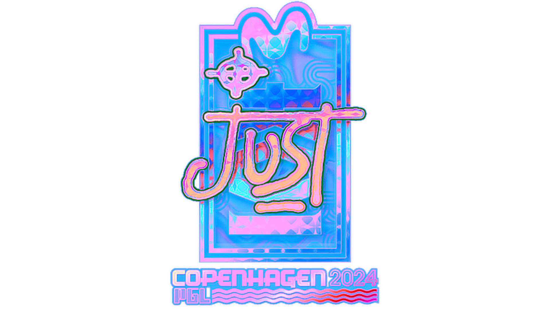 Affichage pour Sticker | JUST (Holo) | Copenhagen 2024