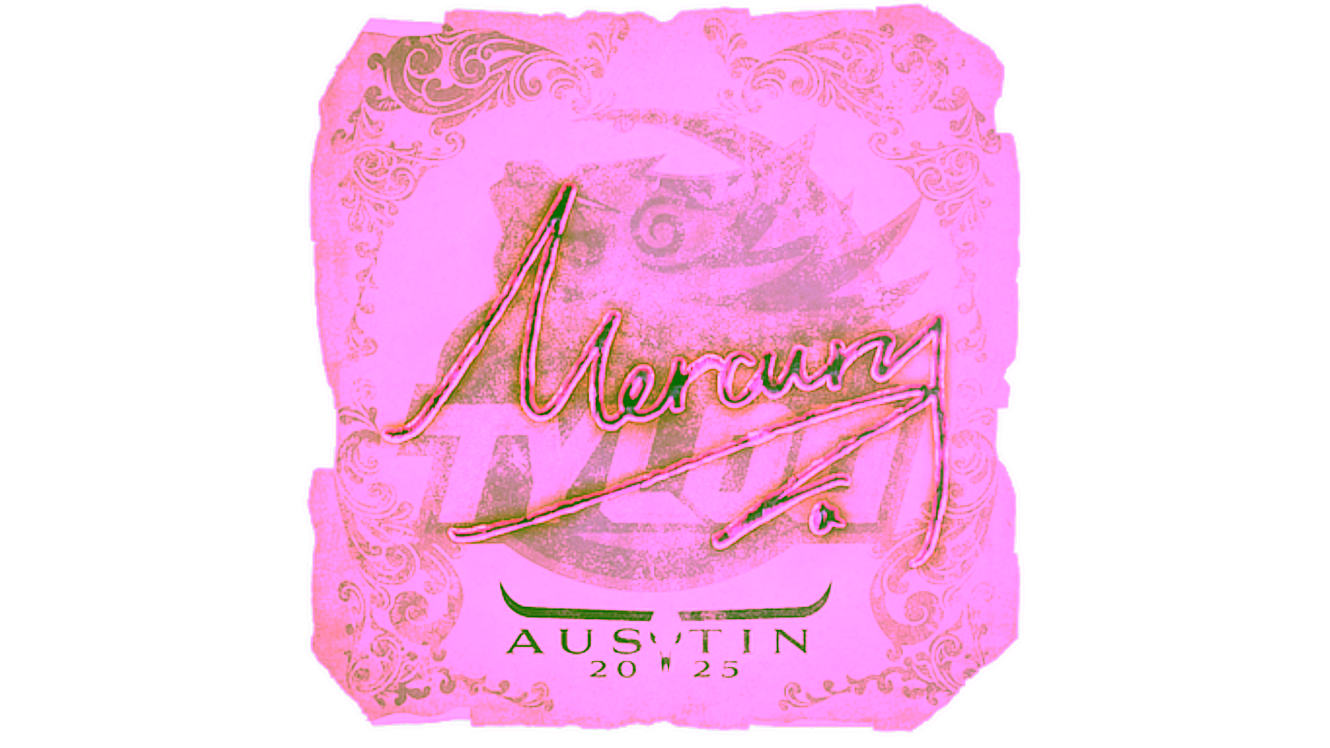 Display for Sticker | Mercury | Austin 2025