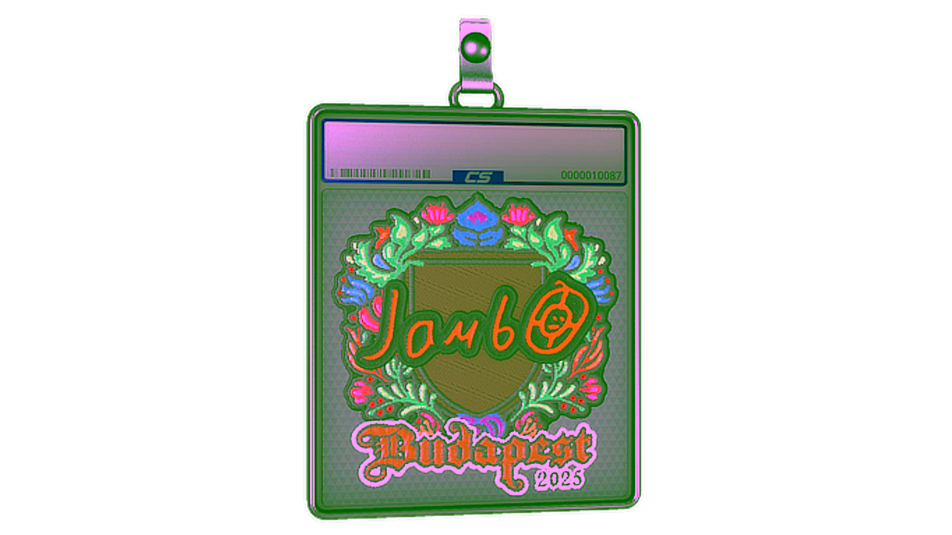 Display for Sticker Slab | jambo (Embroidered) | Budapest 2025