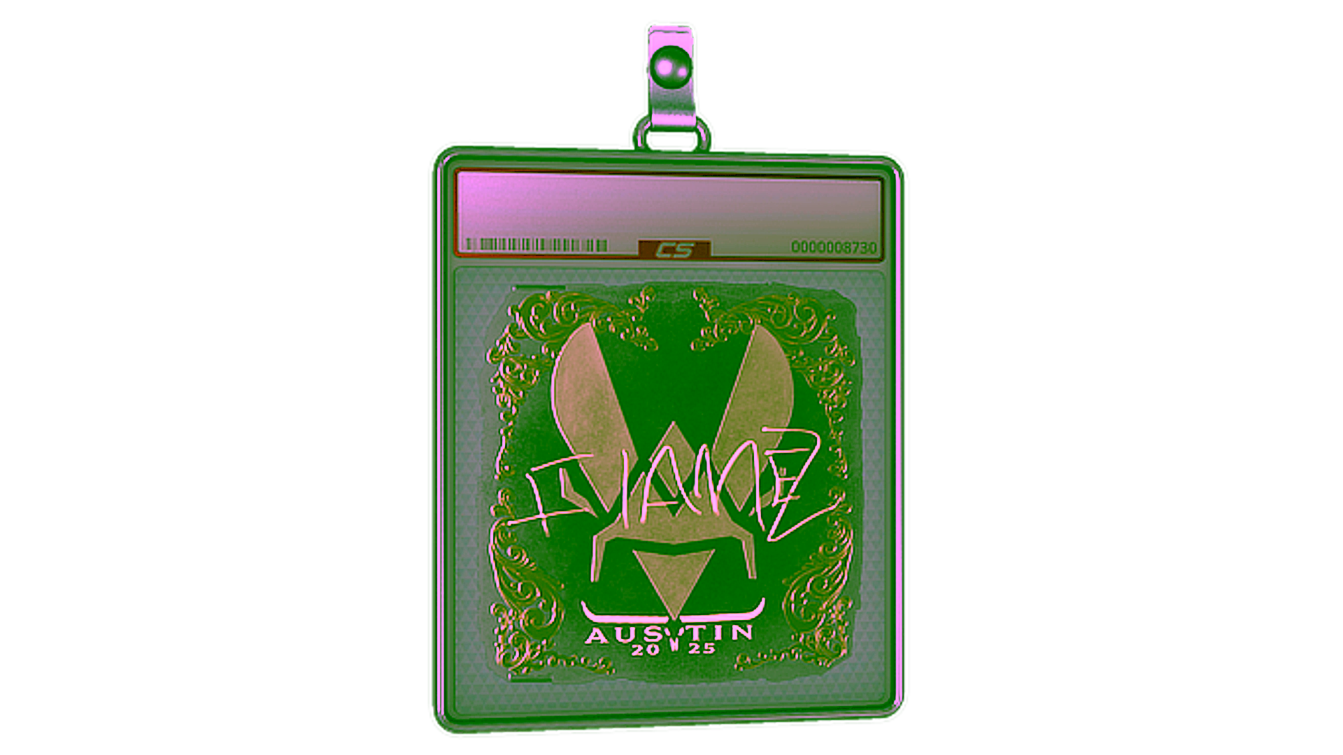 Wyświetl dla Sticker Slab | FlameZ (Gold) | Austin 2025