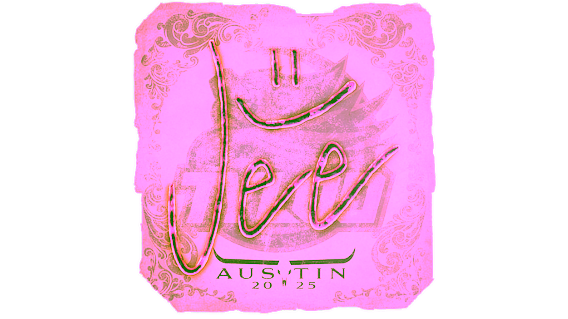 Visar för Sticker | Jee | Austin 2025