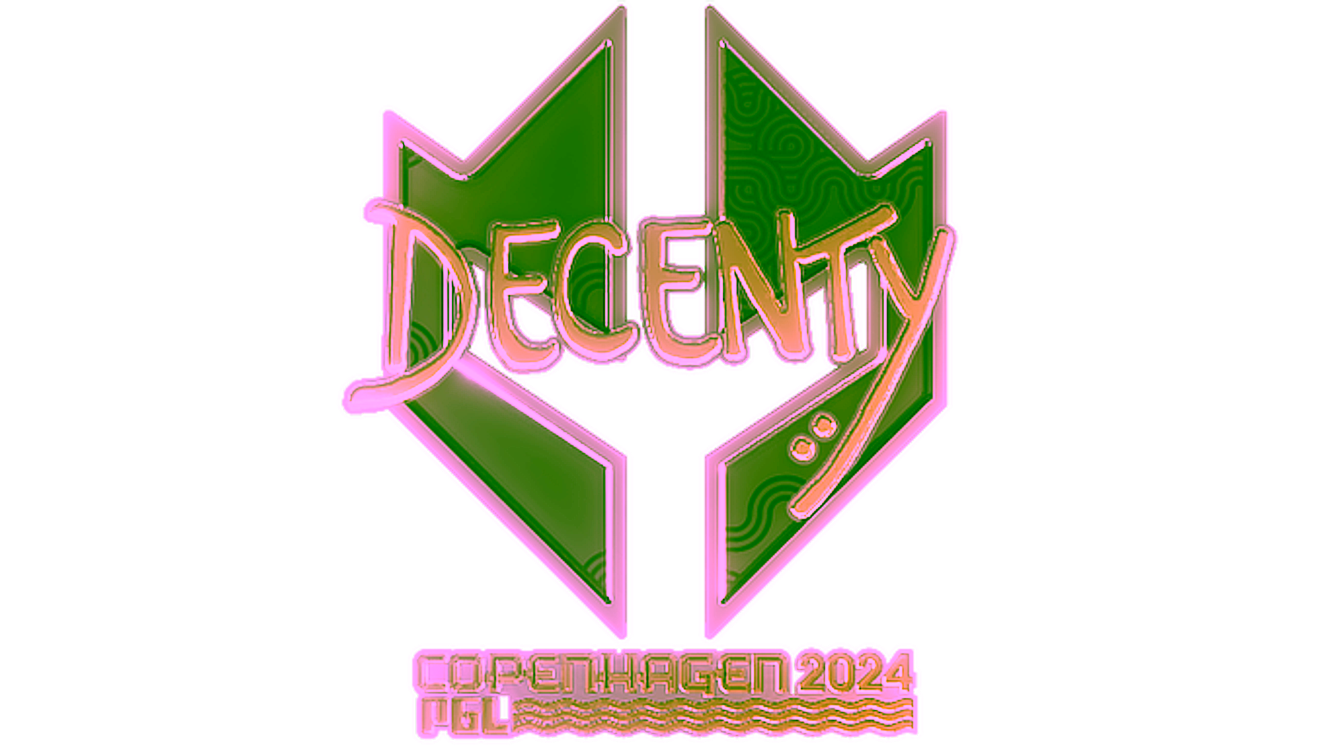 Rodyti Sticker | decenty (Gold) | Copenhagen 2024