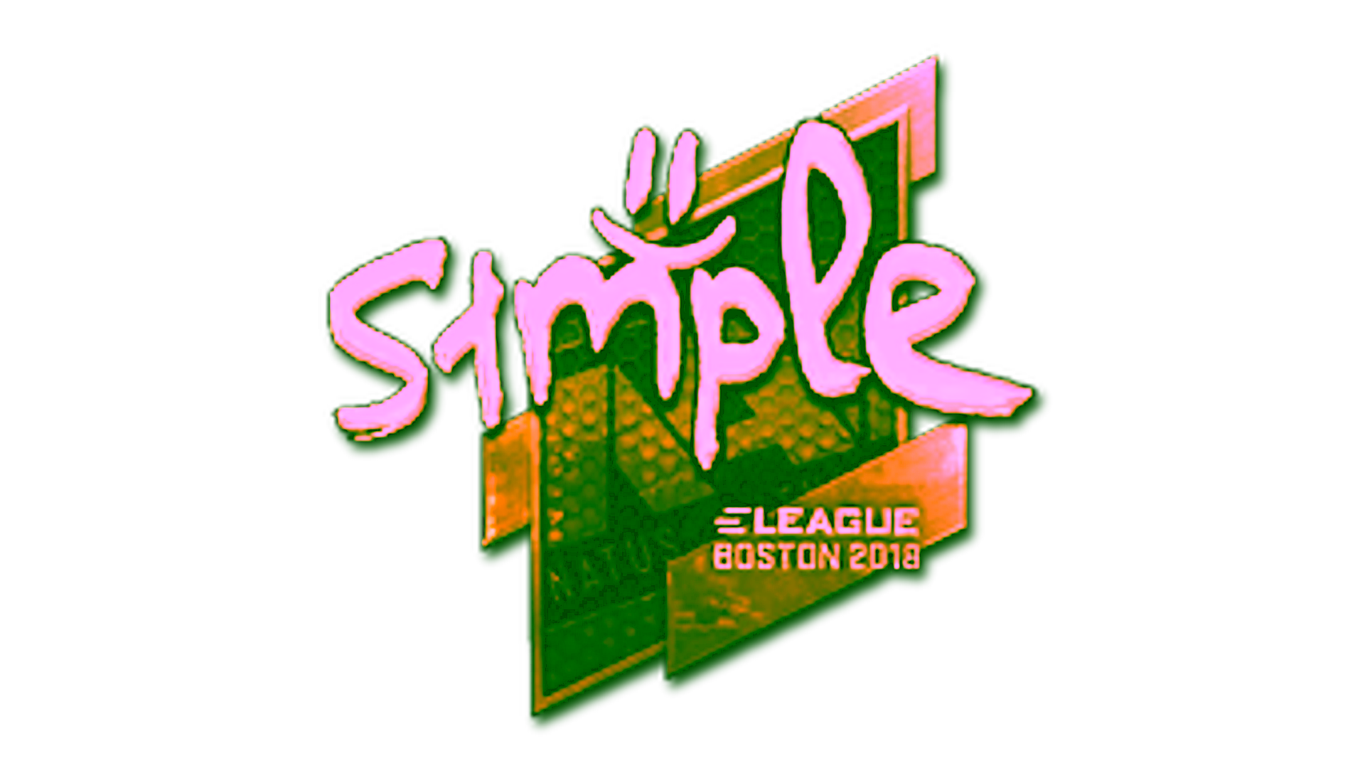 Display for Sticker | s1mple (Gold) | Boston 2018