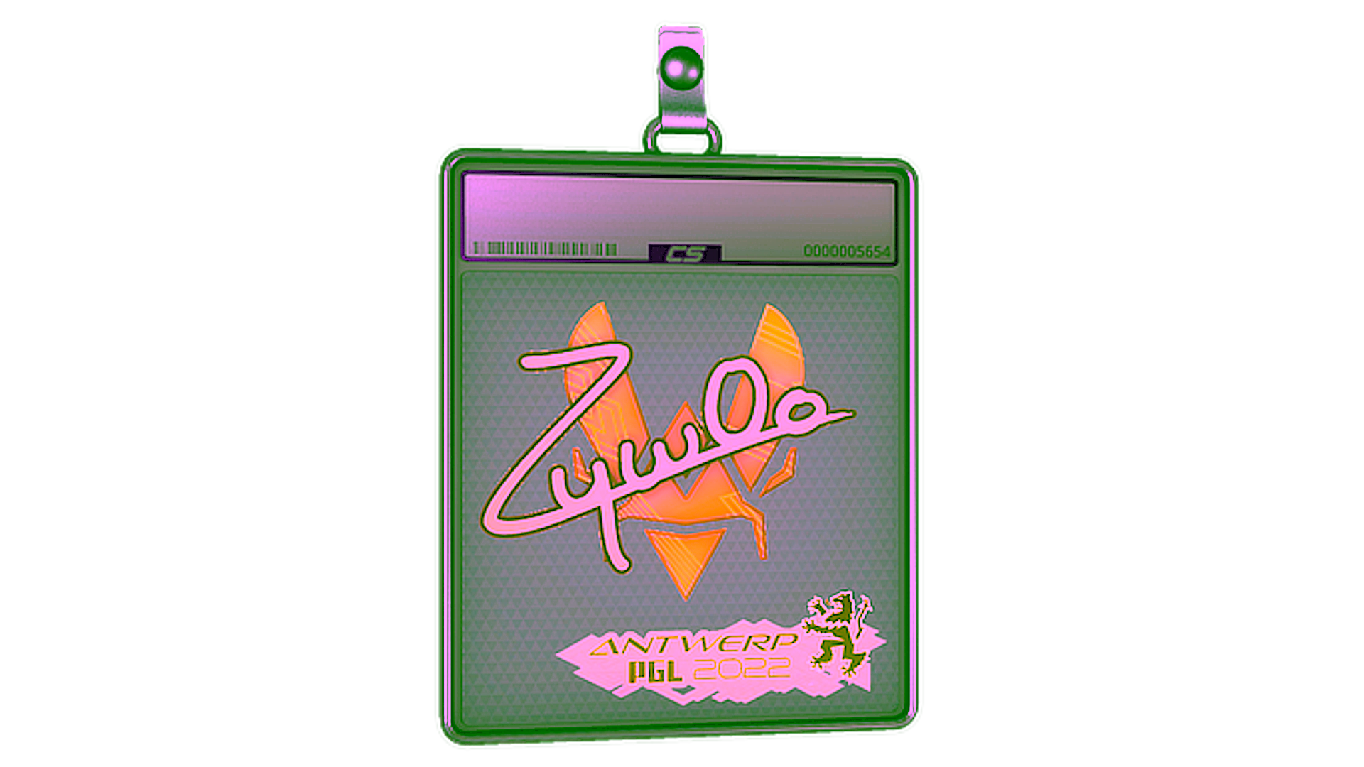 Дисплей для Sticker Slab | ZywOo (Holo) | Antwerp 2022