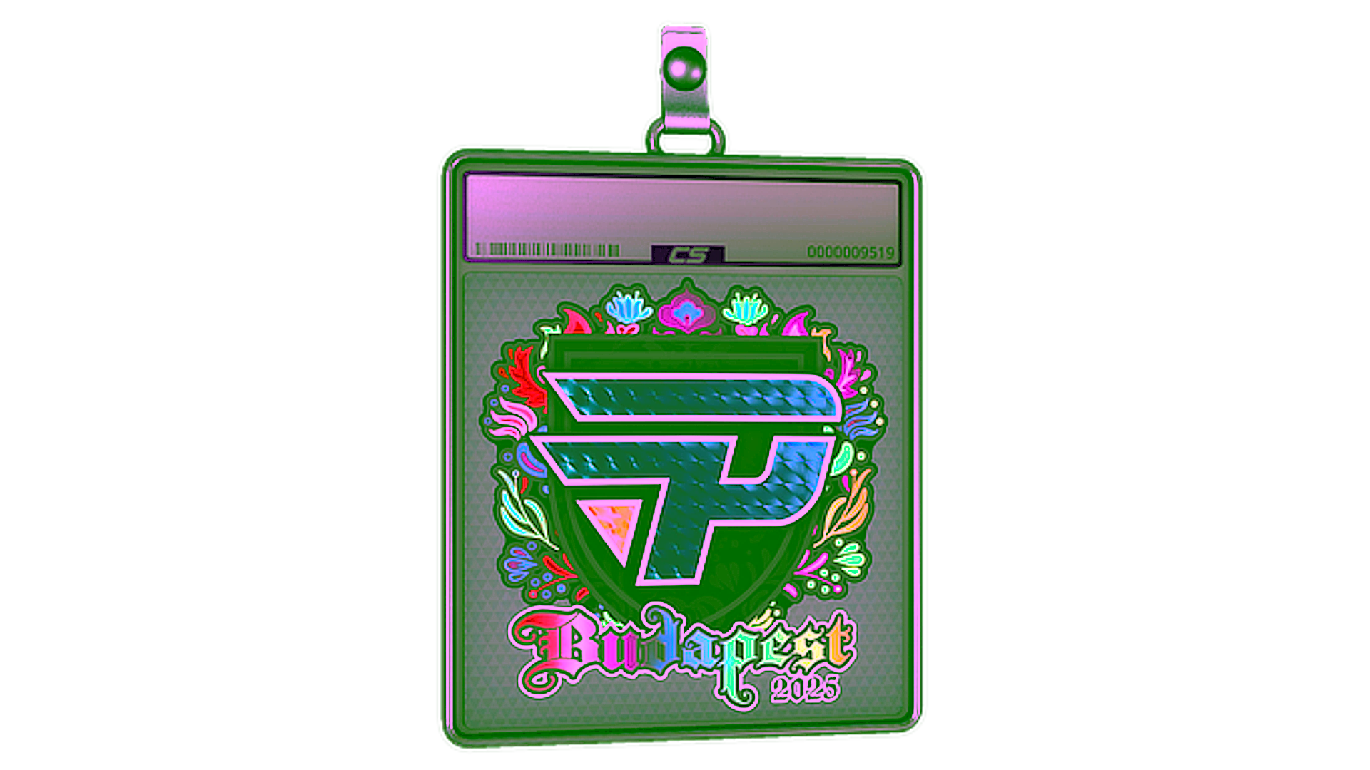 Display for Sticker Slab | paiN Gaming (Holo) | Budapest 2025