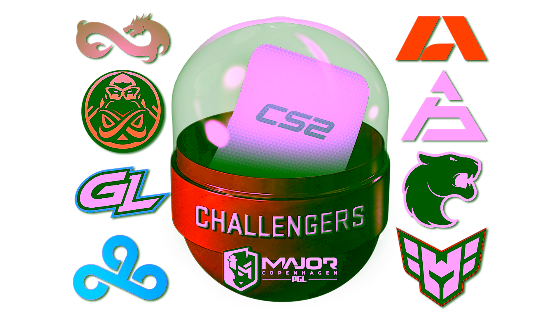 Exibição para Copenhagen 2024 Challengers Sticker Capsule