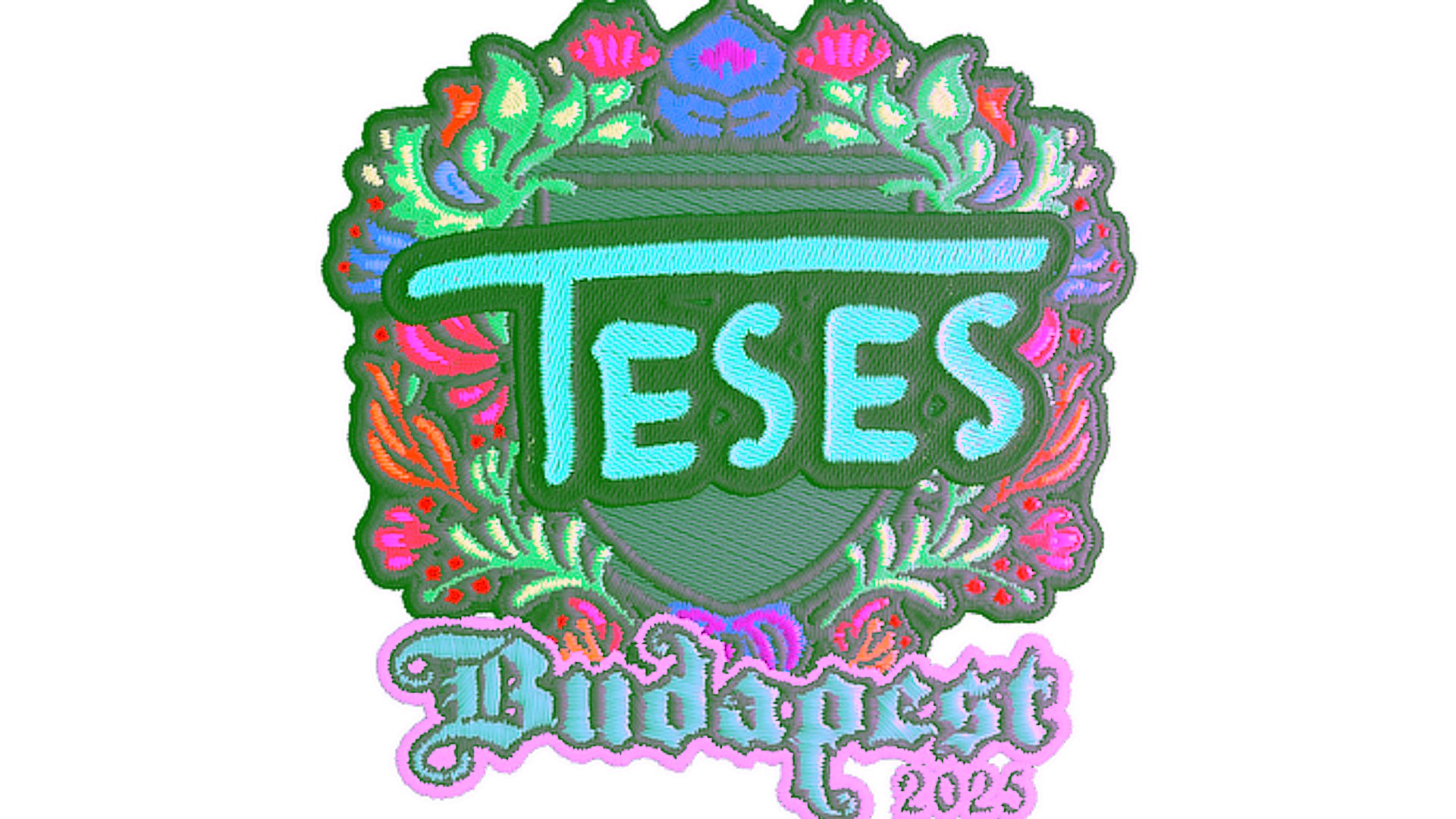 Visar för Sticker | TeSeS (Embroidered) | Budapest 2025