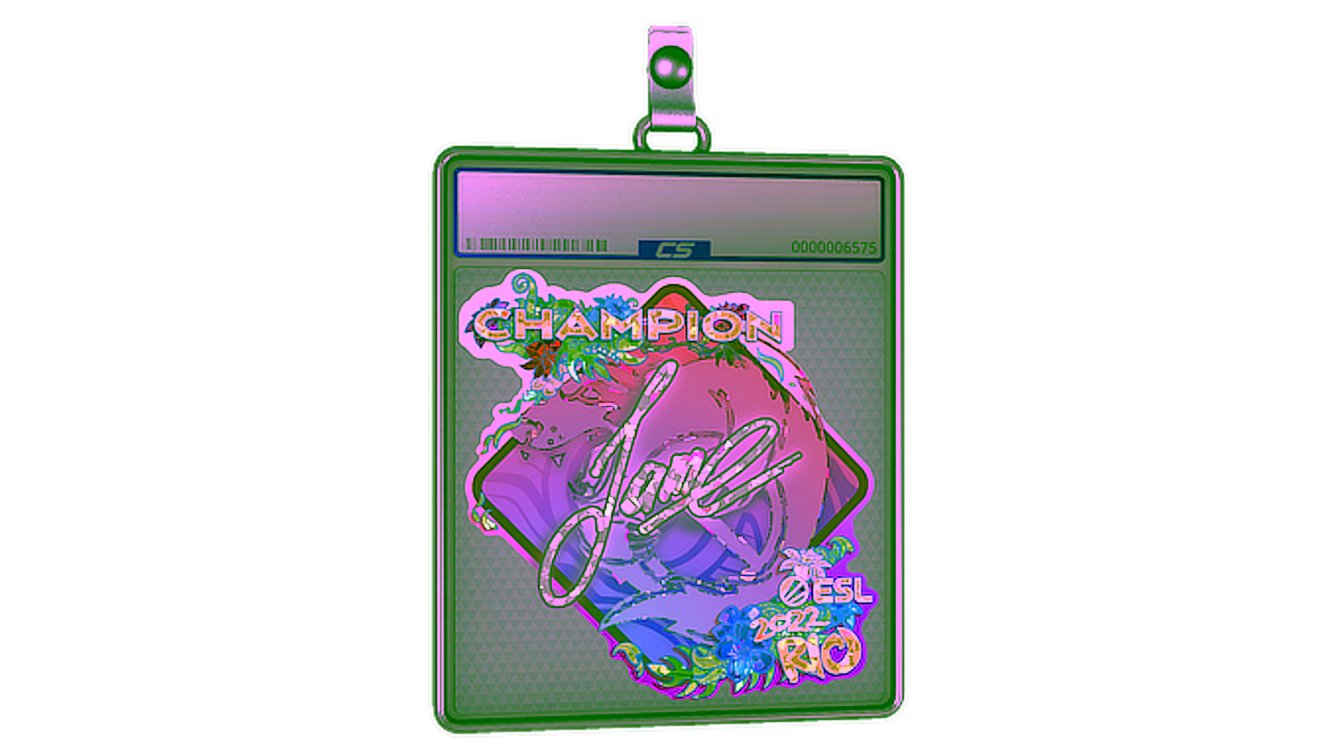 Display for Sticker Slab | Jame (Glitter, Champion) | Rio 2022