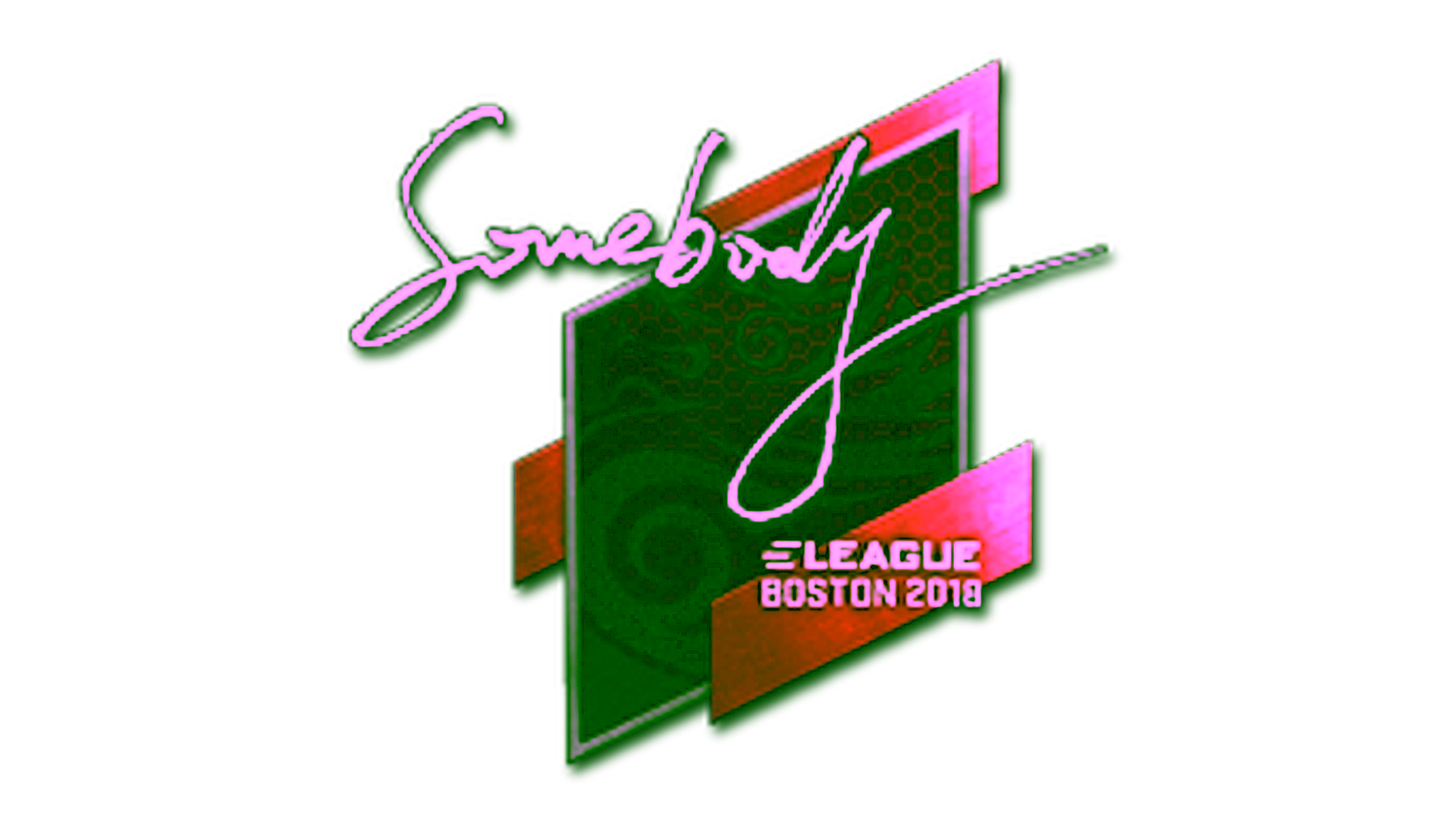 Display for Sticker | somebody | Boston 2018