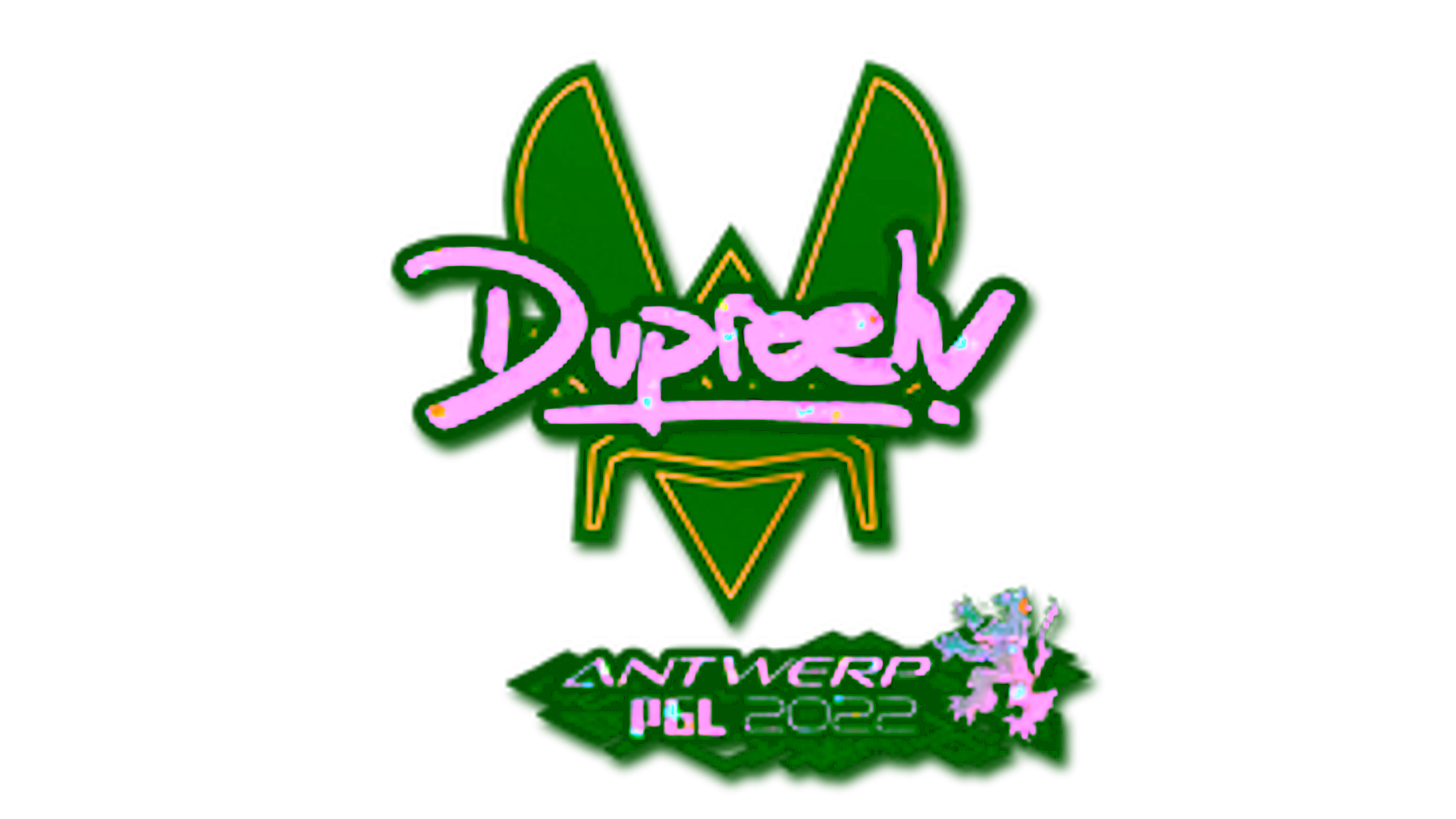 Display for Sticker | dupreeh (Glitter) | Antwerp 2022