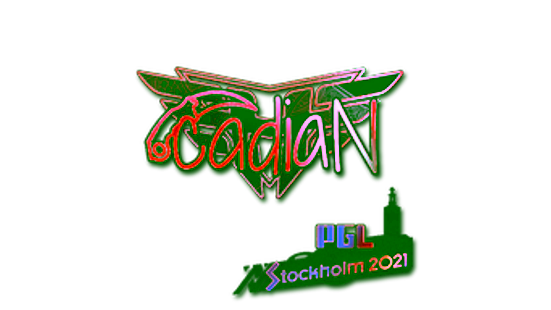Visar för Sticker | cadiaN (Holo) | Stockholm 2021