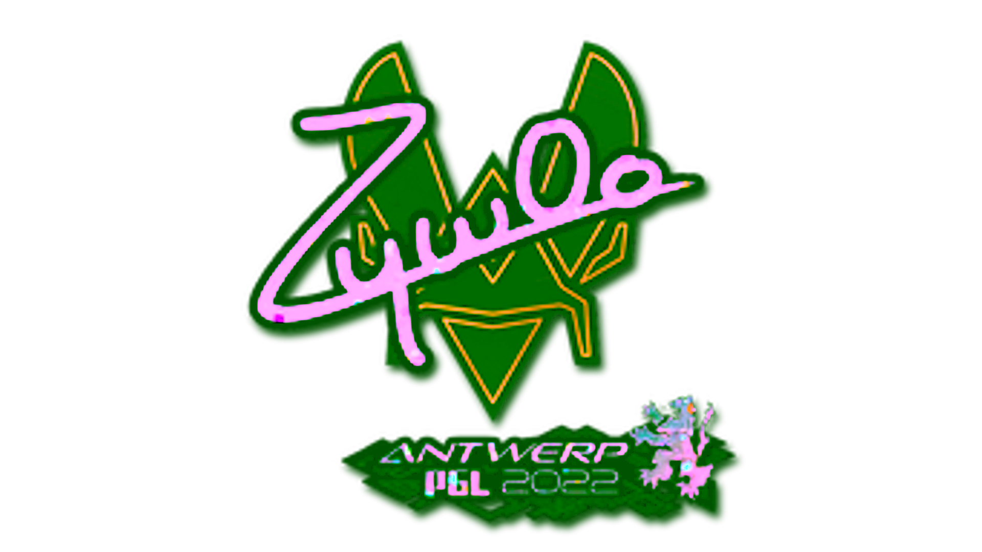 Wyświetl dla Sticker | ZywOo (Glitter) | Antwerp 2022
