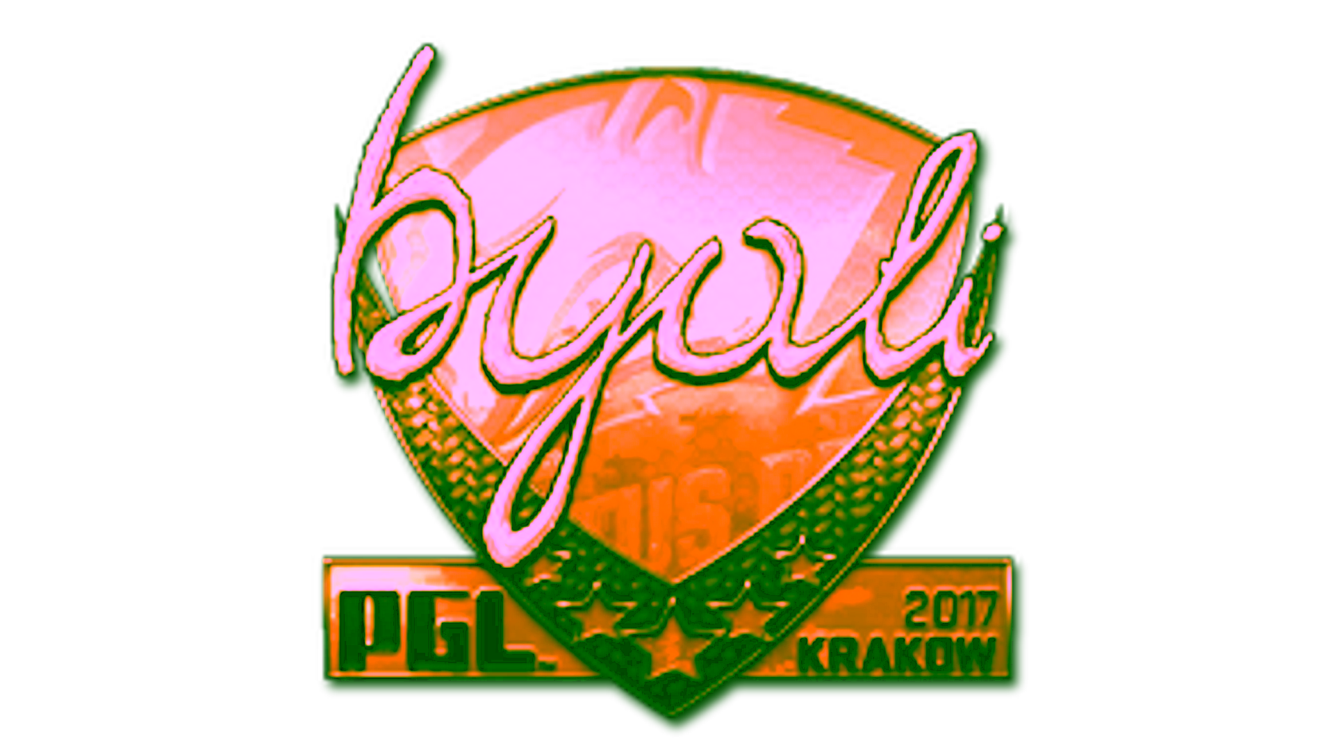 Anzeige für Sticker | byali (Gold) | Krakow 2017