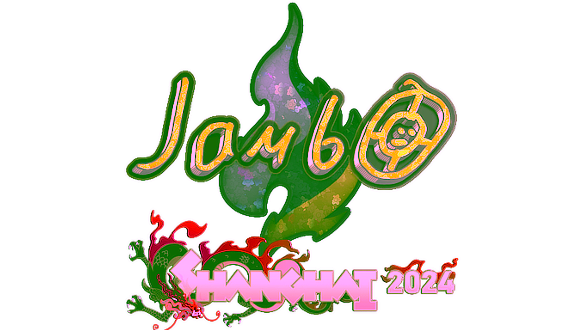 Visar för Sticker | jambo (Glitter) | Shanghai 2024