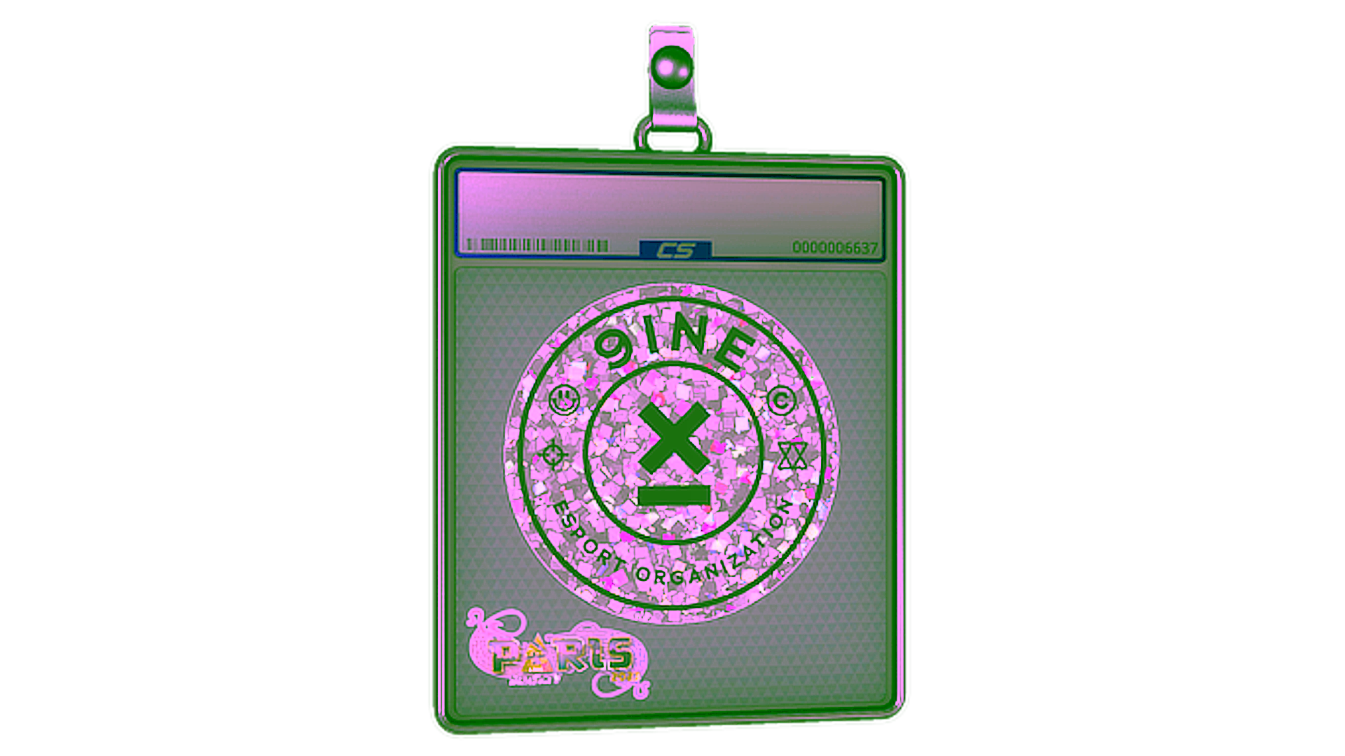 Mostrar para Sticker Slab | 9INE (Glitter) | Paris 2023