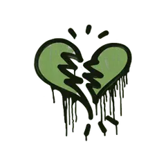 Sealed Graffiti Broken Heart
