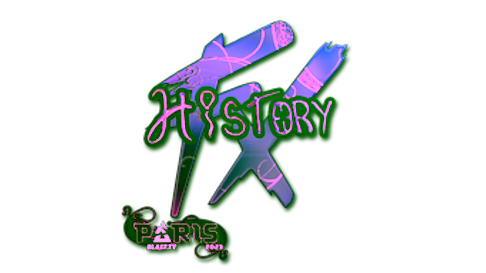 Display for Sticker | History (Holo) | Paris 2023