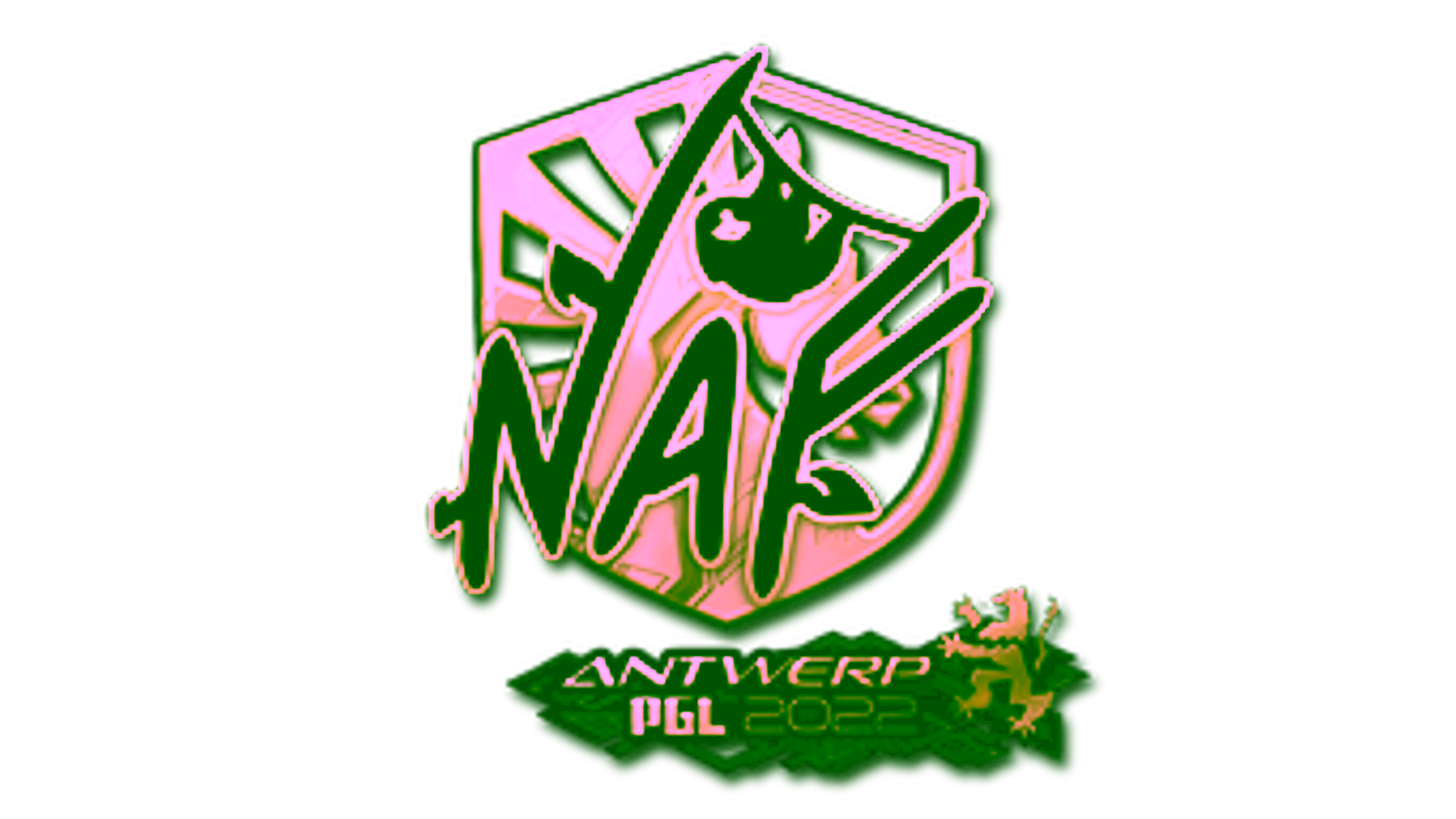 Display for Sticker | NAF (Gold) | Antwerp 2022