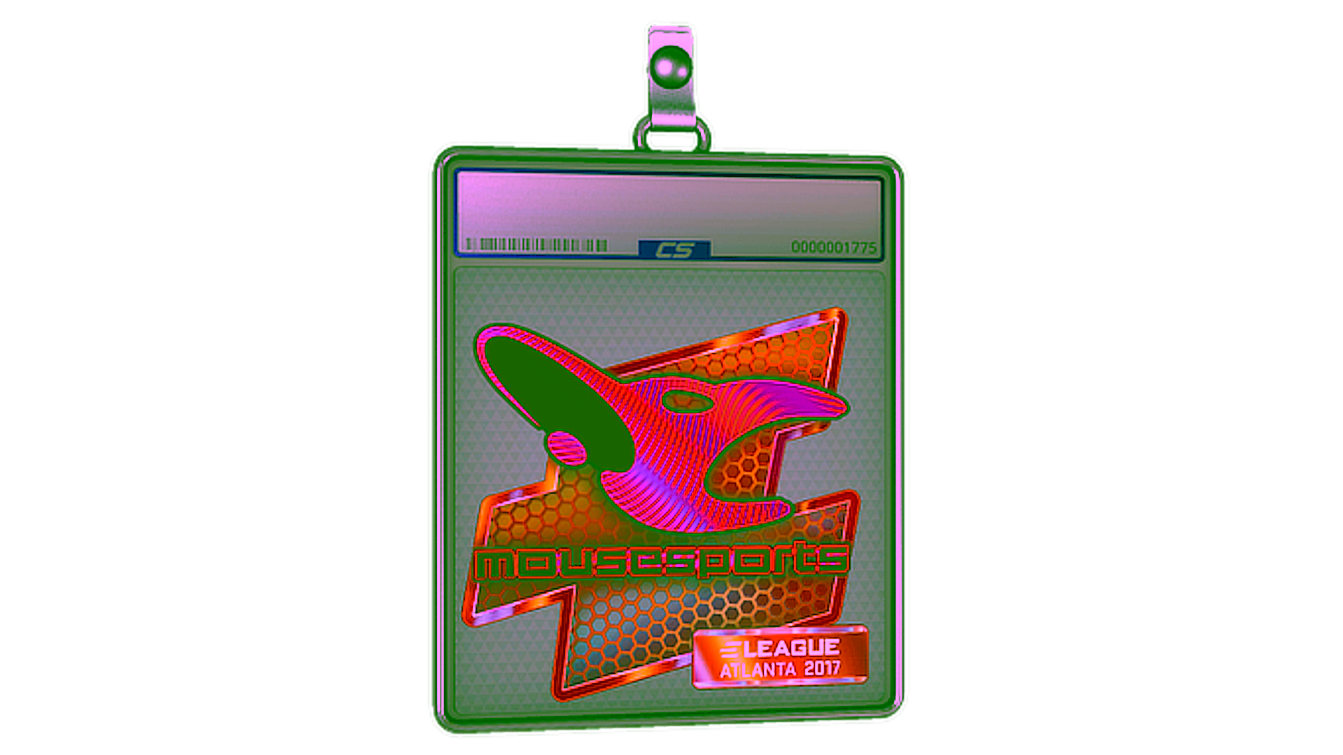 Display for Sticker Slab | mousesports (Holo) | Atlanta 2017