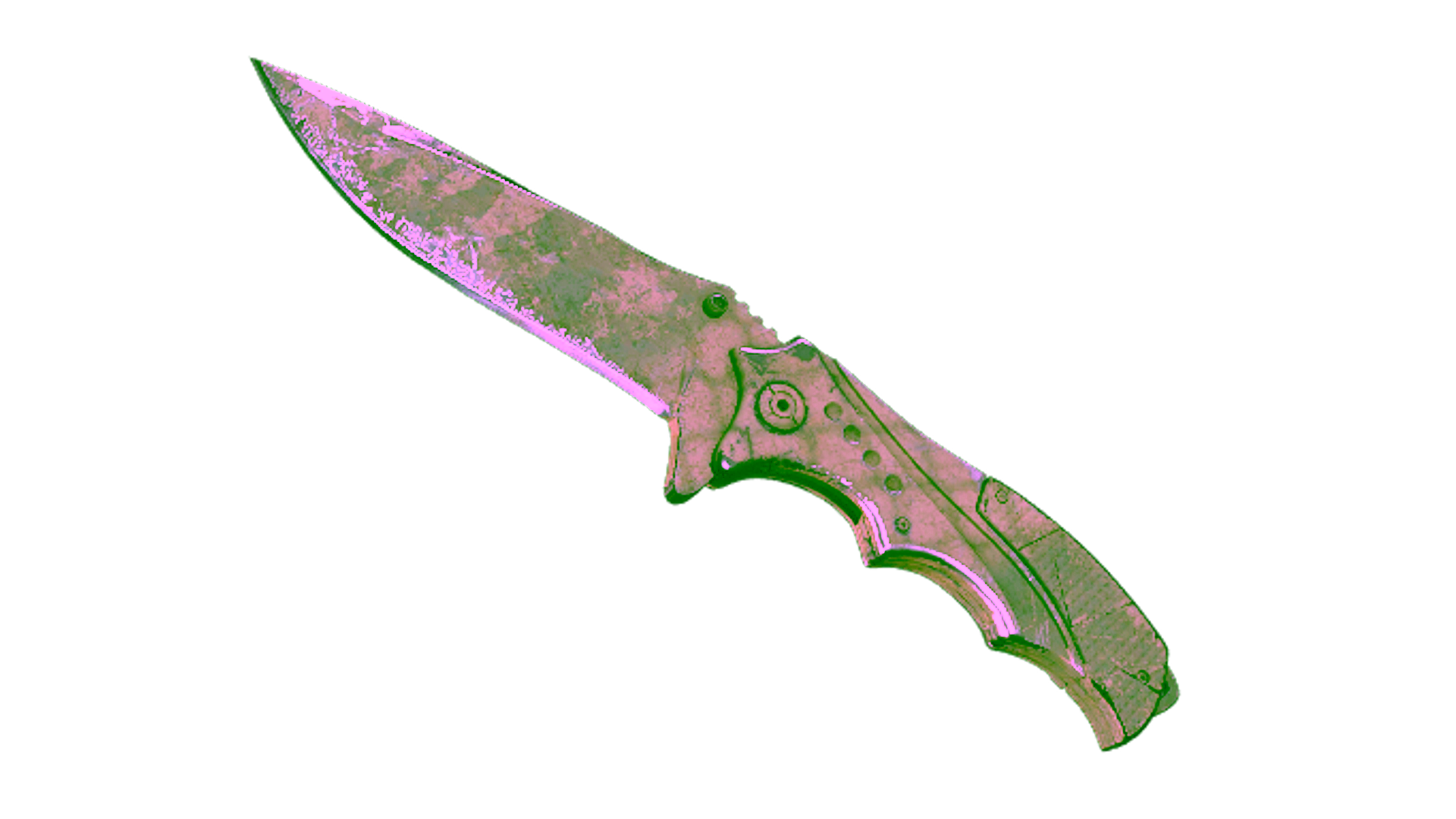 Display for ★ StatTrak™ Nomad Knife | Safari Mesh (Battle-Scarred)
