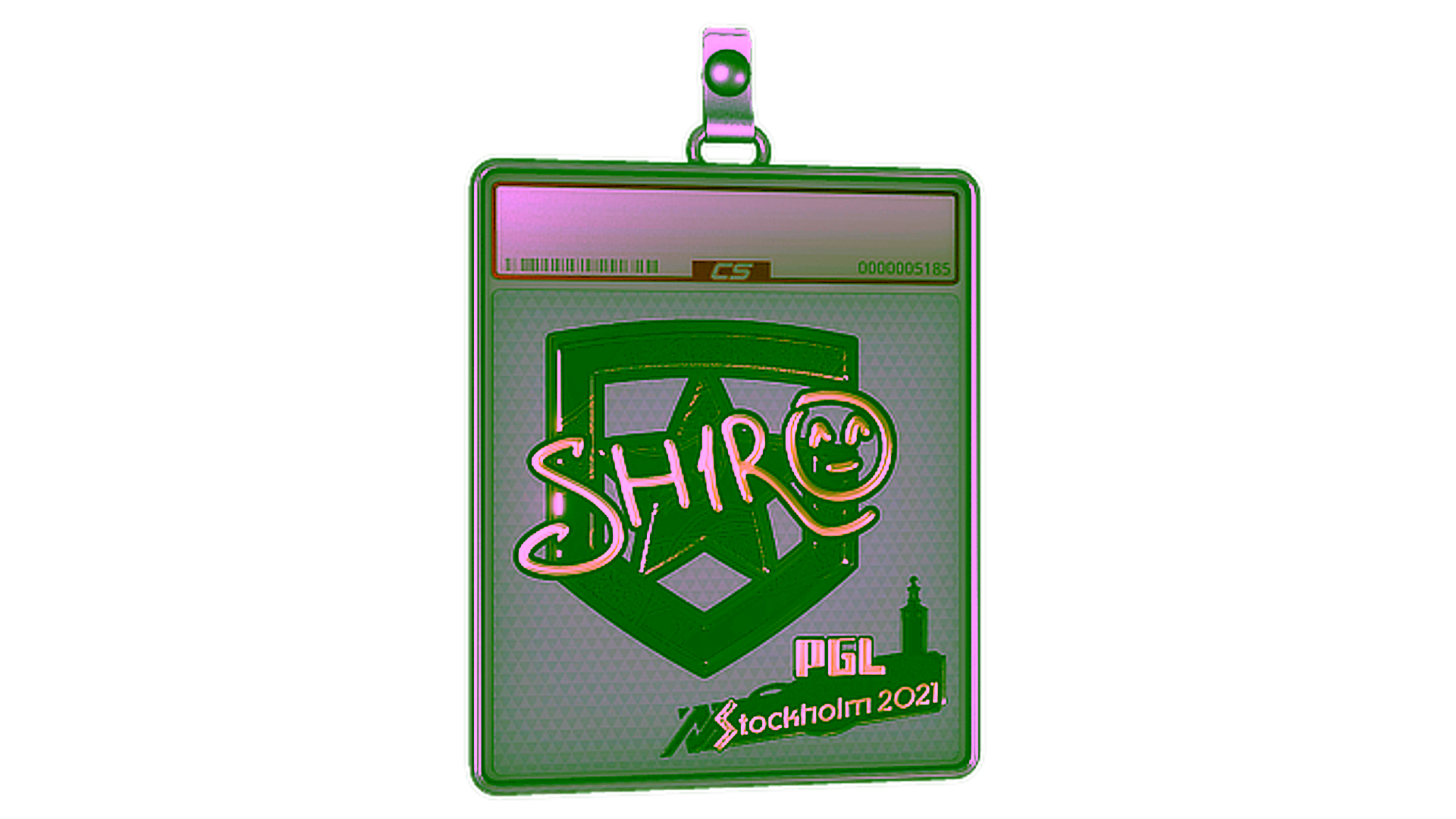 Display for Sticker Slab | sh1ro (Gold) | Stockholm 2021