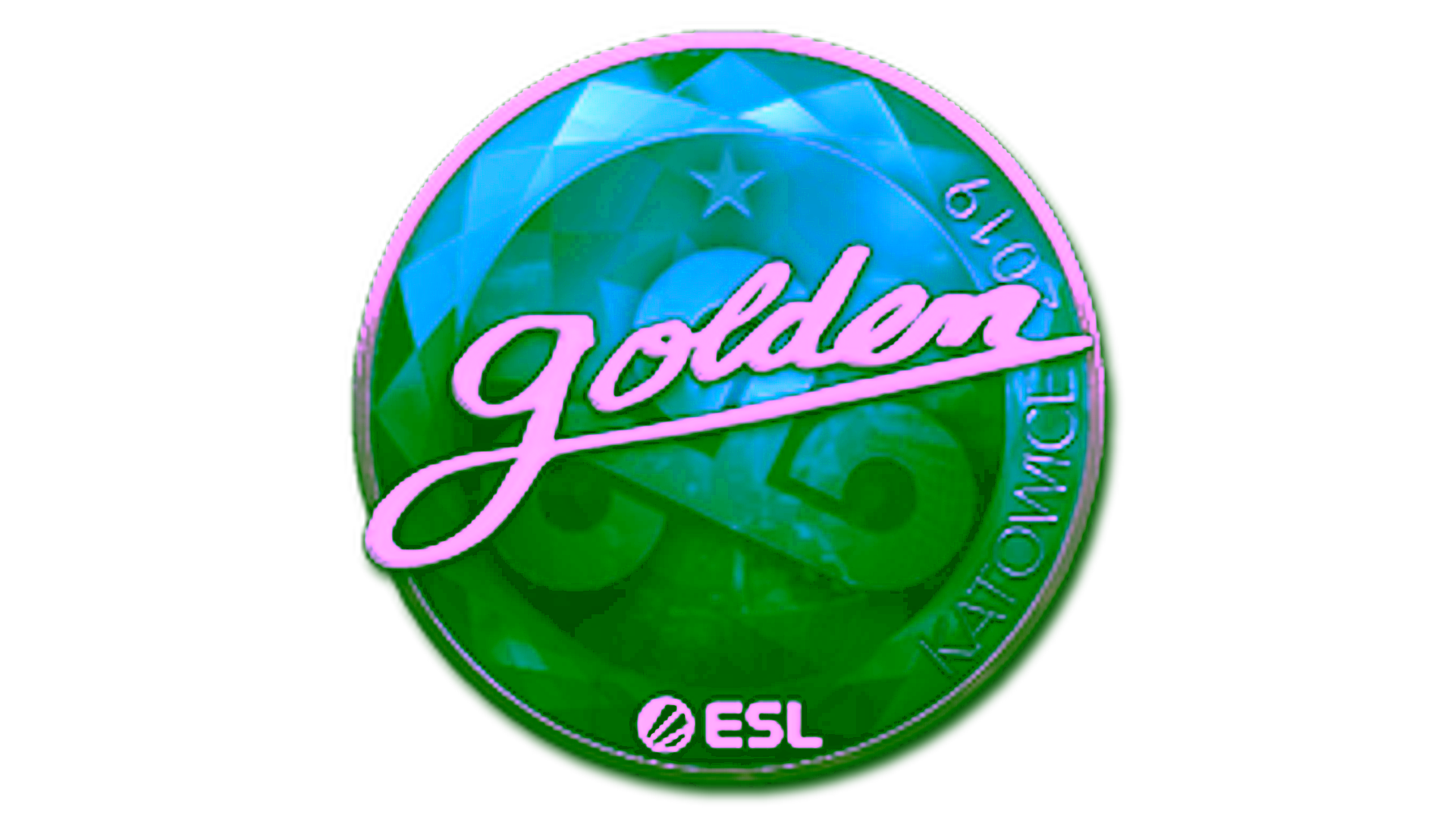 Display for Sticker | Golden (Foil) | Katowice 2019
