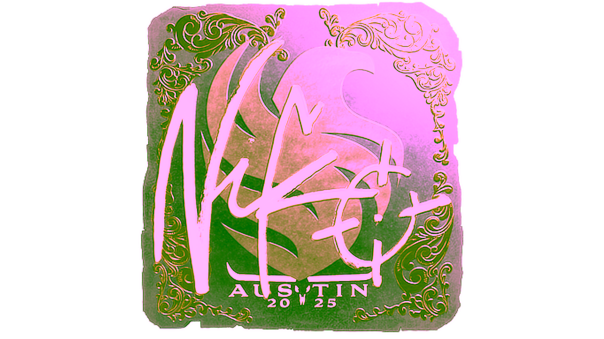 Display for Sticker | NiKo (Gold) | Austin 2025