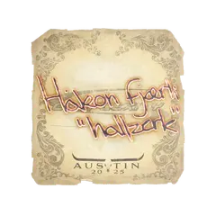 Sticker hallzerk Austin 2025