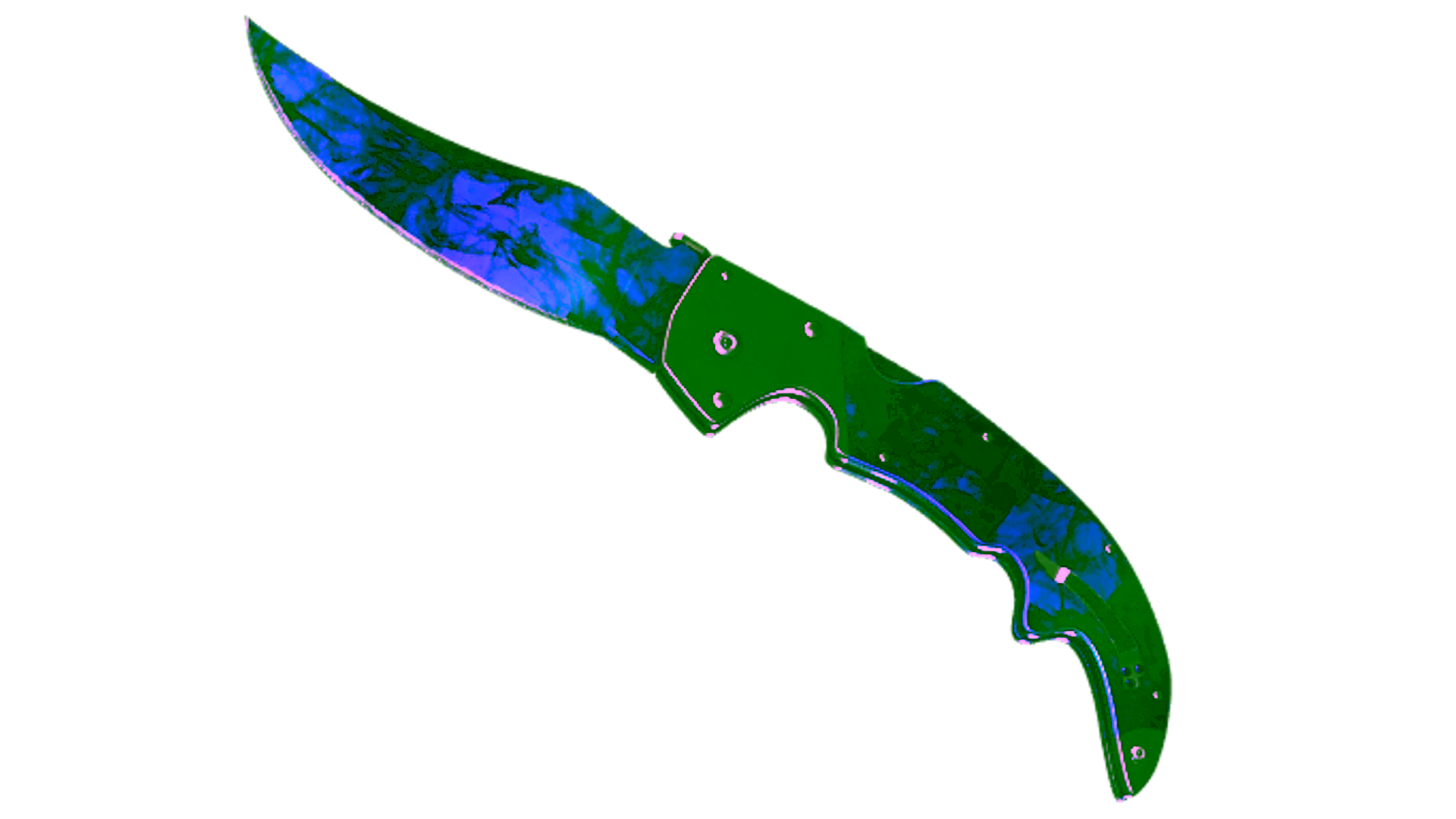 Display for ★ StatTrak™ Falchion Knife | Doppler Sapphire (Minimal Wear)