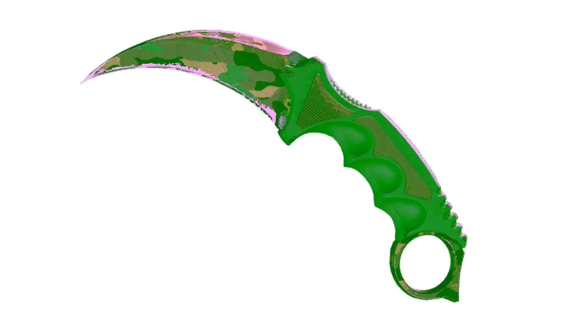 Visar för ★ StatTrak™ Karambit | Boreal Forest (Well-Worn)