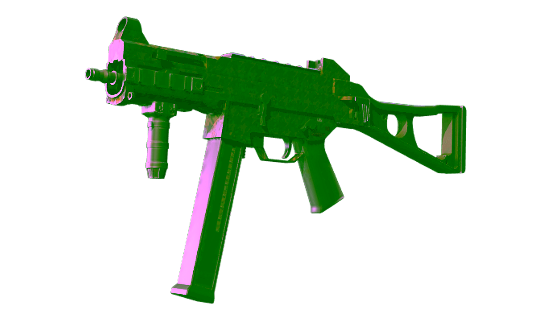 Display for Souvenir UMP-45 | Houndstooth (Well-Worn)