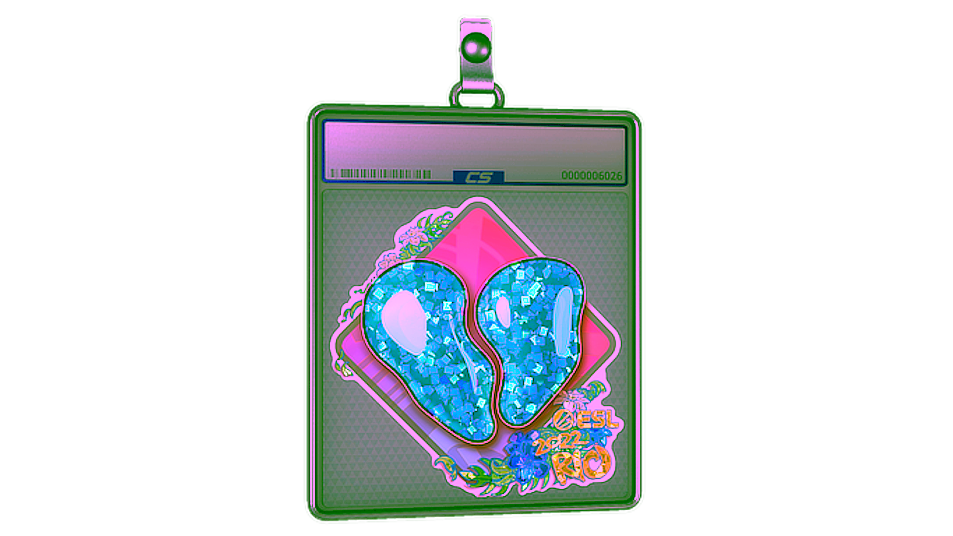 عرض لـ Sticker Slab | 00 Nation (Glitter) | Rio 2022