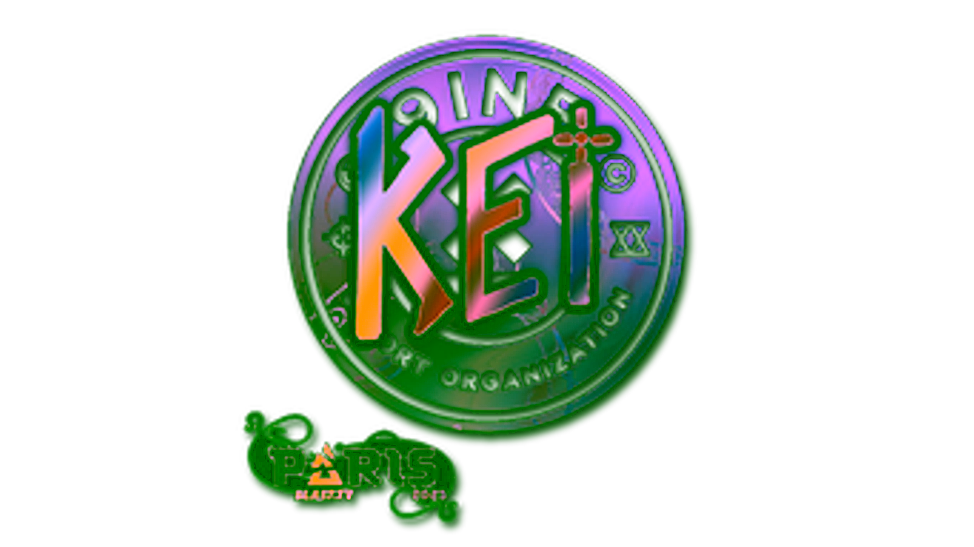 Display for Sticker | KEi (Holo) | Paris 2023