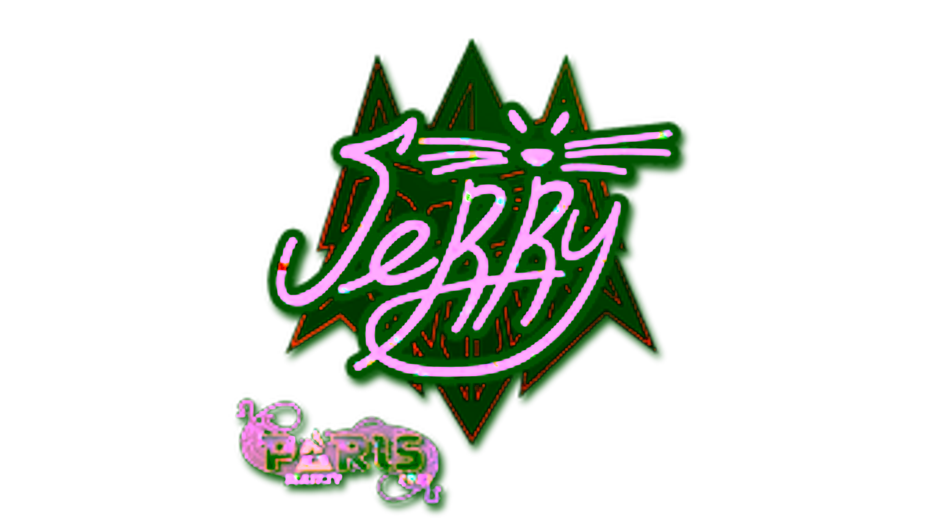 Display for Sticker | Jerry (Glitter) | Paris 2023