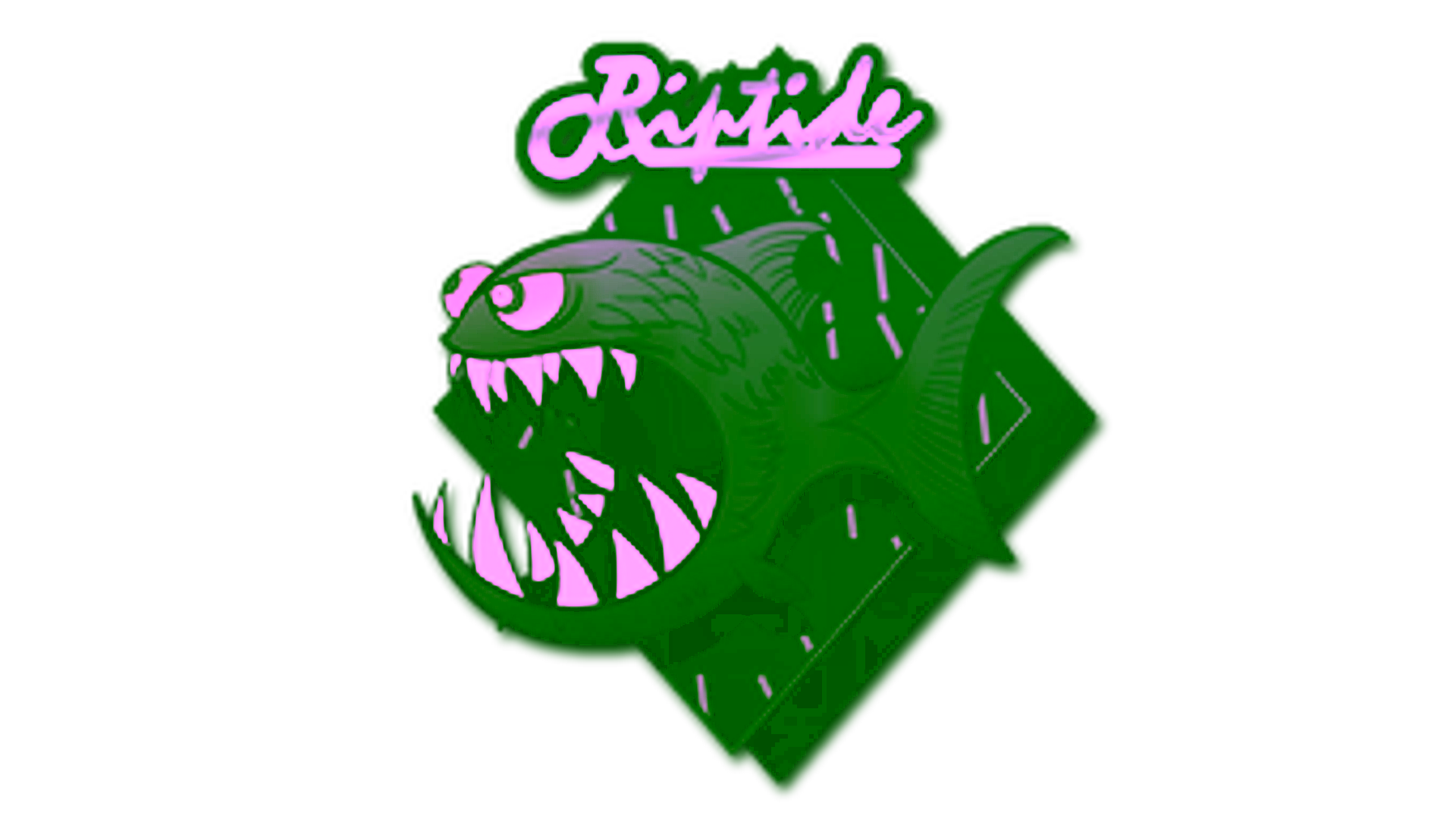 Display for Sticker | Black Jaggyfish