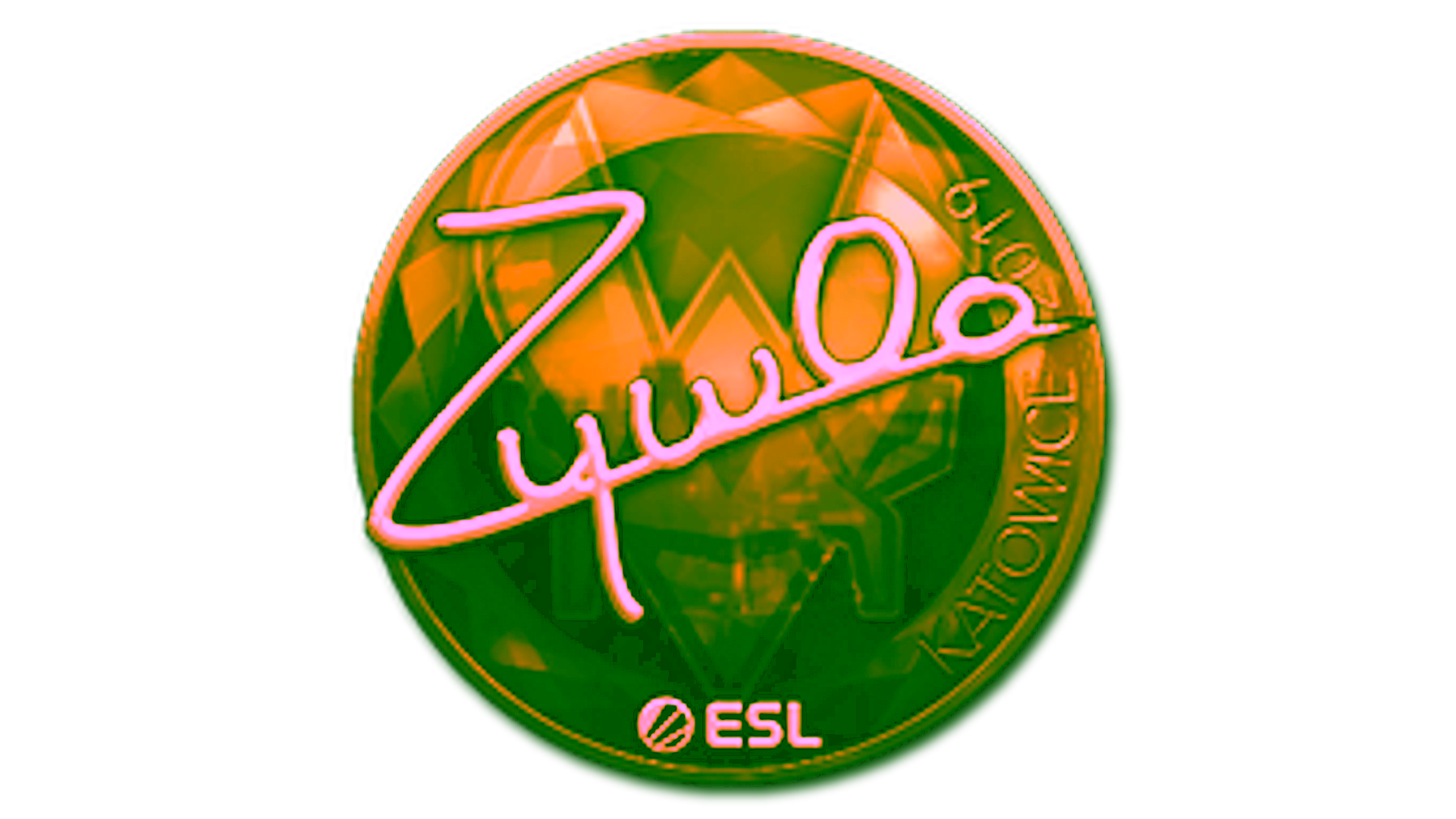 Display for Sticker | ZywOo (Gold) | Katowice 2019