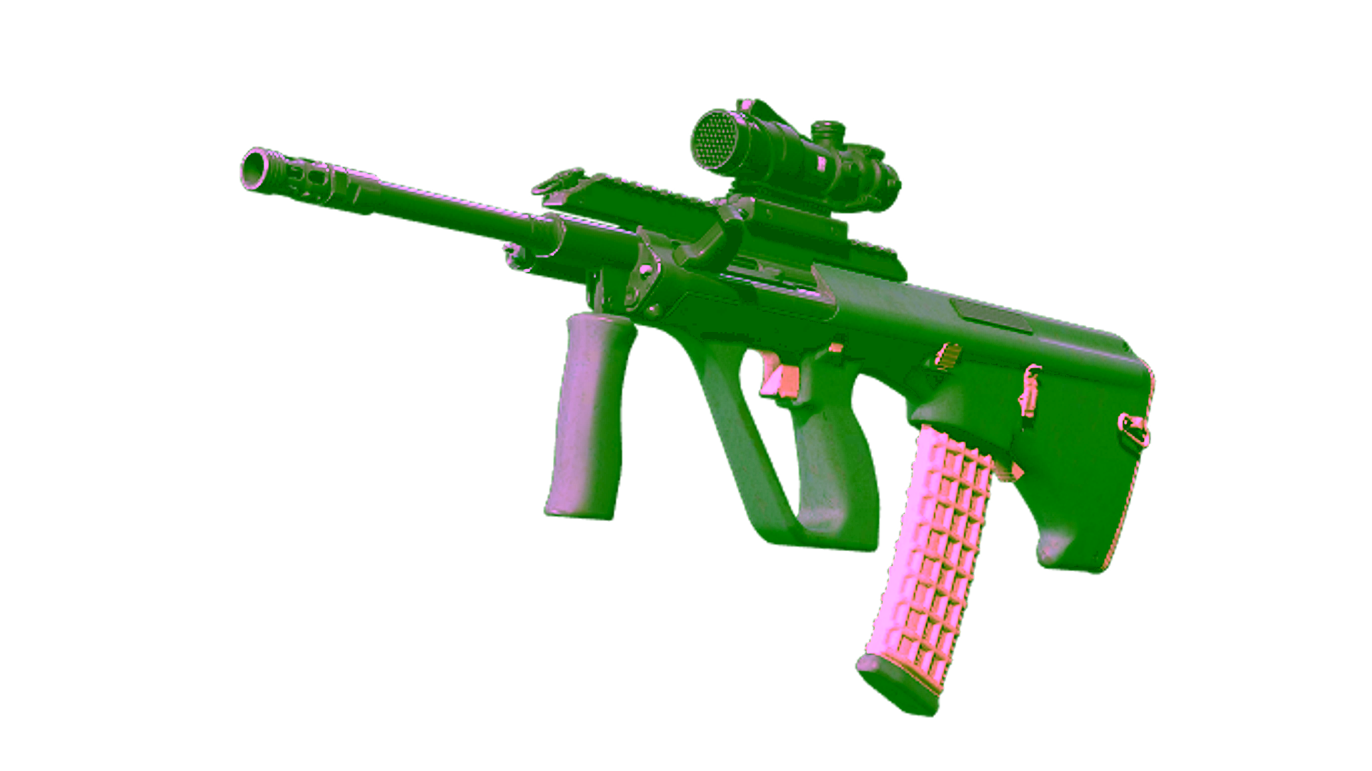 Display for Souvenir AUG | Contractor (Well-Worn)