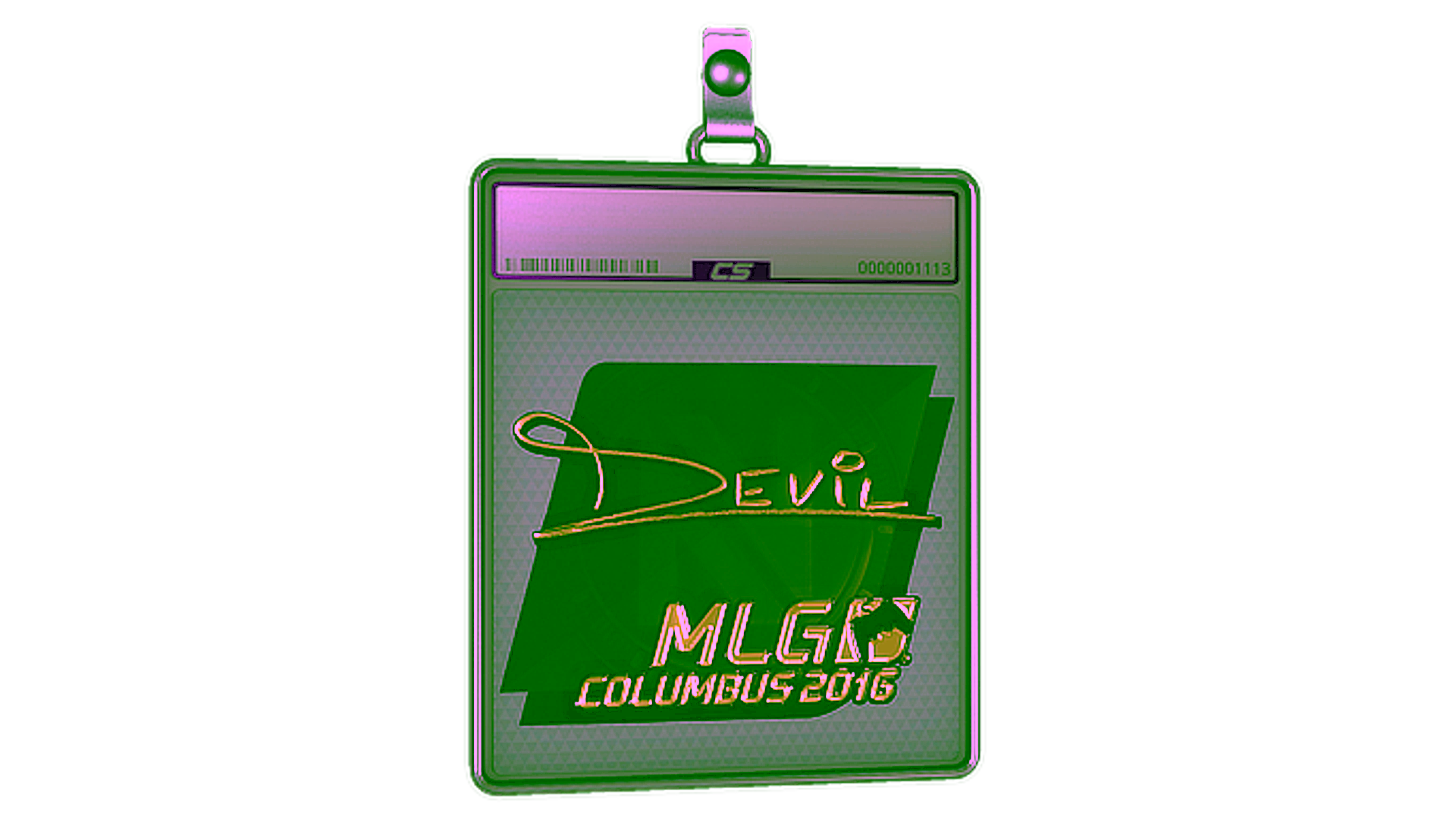 Anzeige für Sticker Slab | DEVIL (Gold) | MLG Columbus 2016
